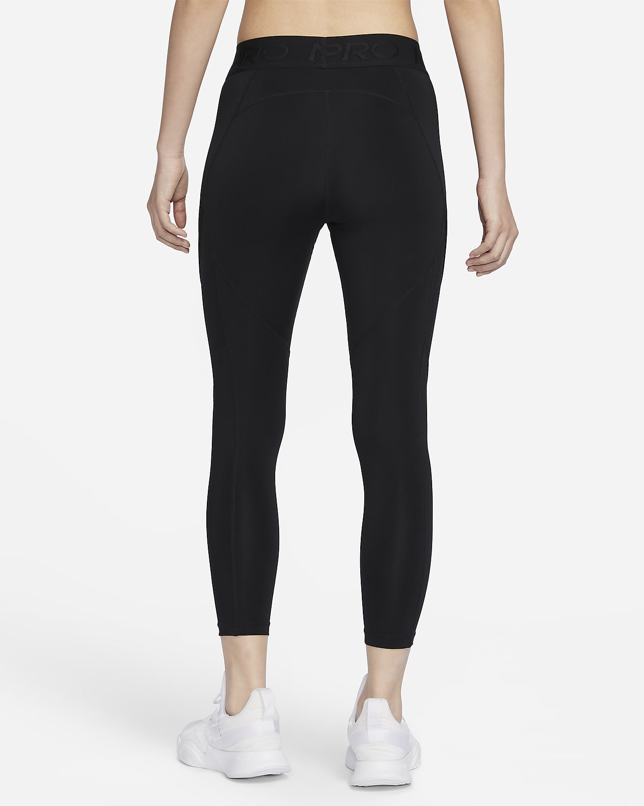 Nike Pro Women's Mid-Rise 7/8 Leggings with Pockets. Nike IN