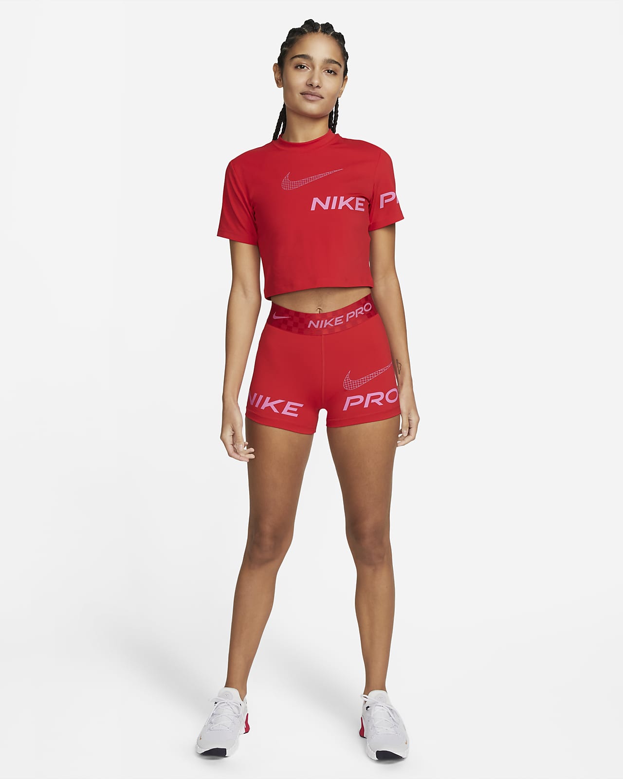 Nike Training Pro 365 Dri-FIT 3 inch booty shorts in grey