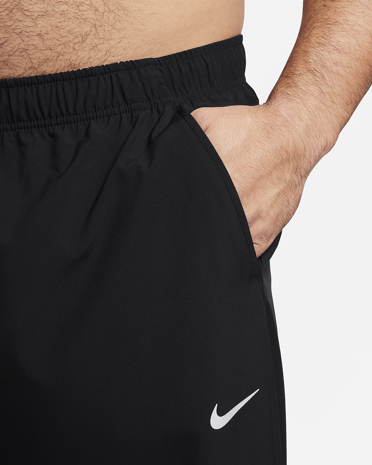 Nike training tapered on sale fleece pants in black