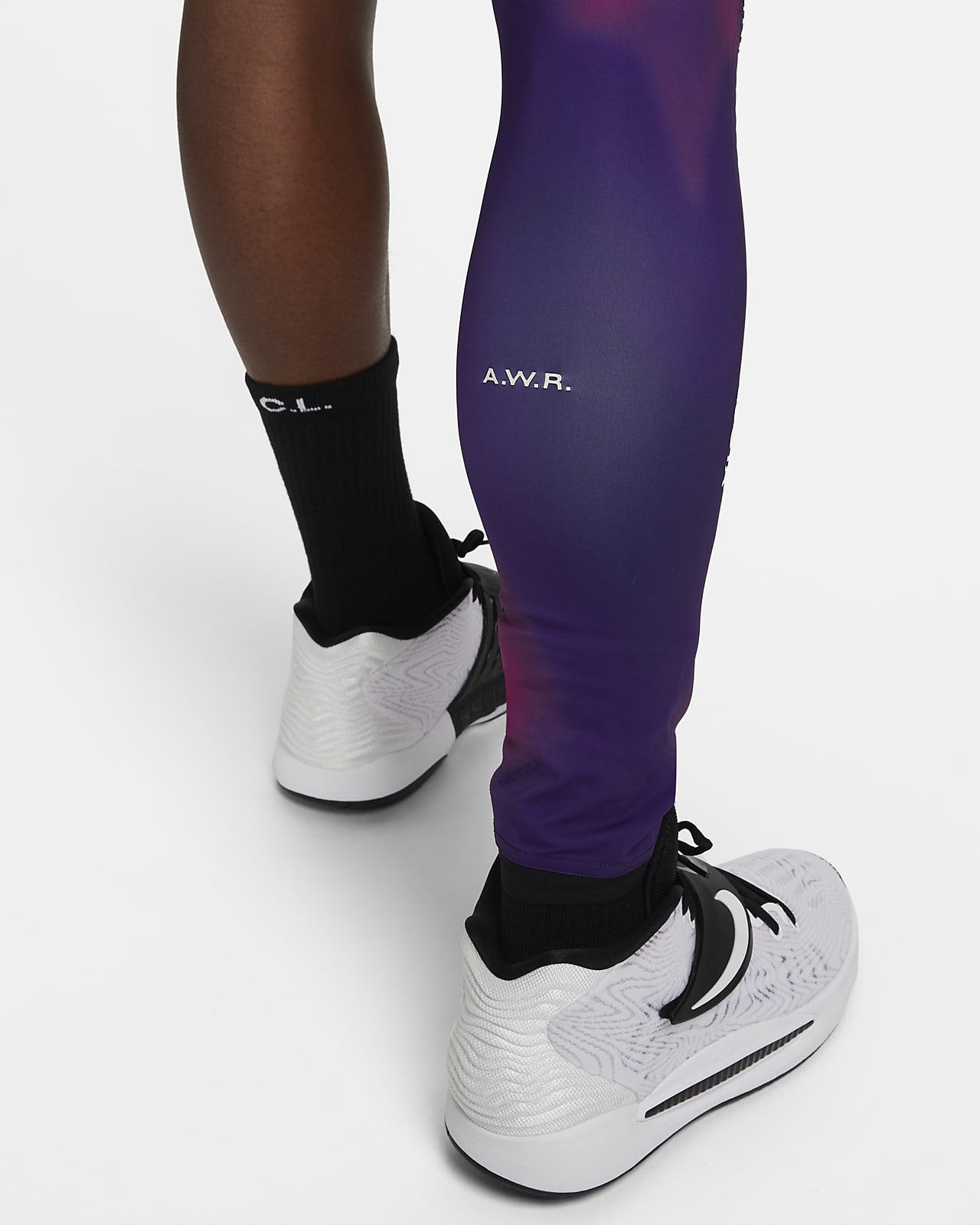 NOCTA Men's Single-Leg Printed Basketball Tights (Right). Nike SI
