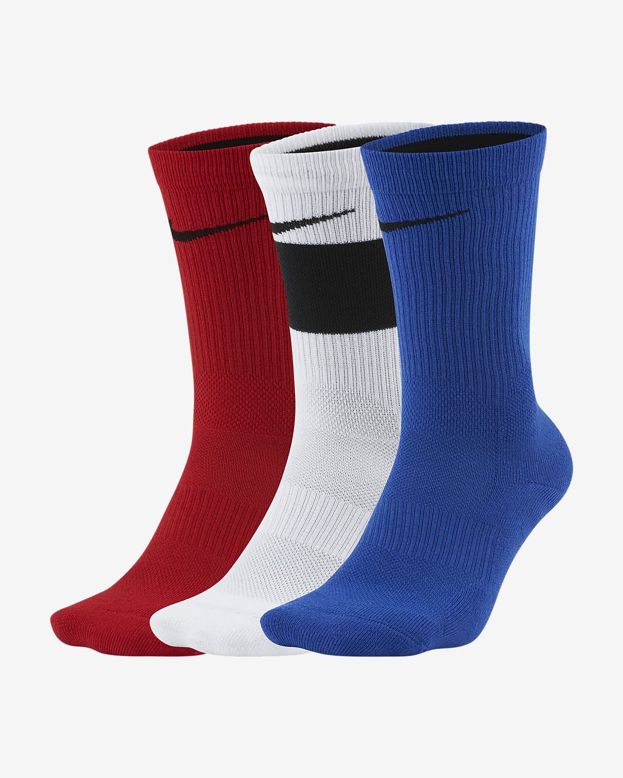 Calcetines largos de básquetbol para niños Nike Elite (3 pares).