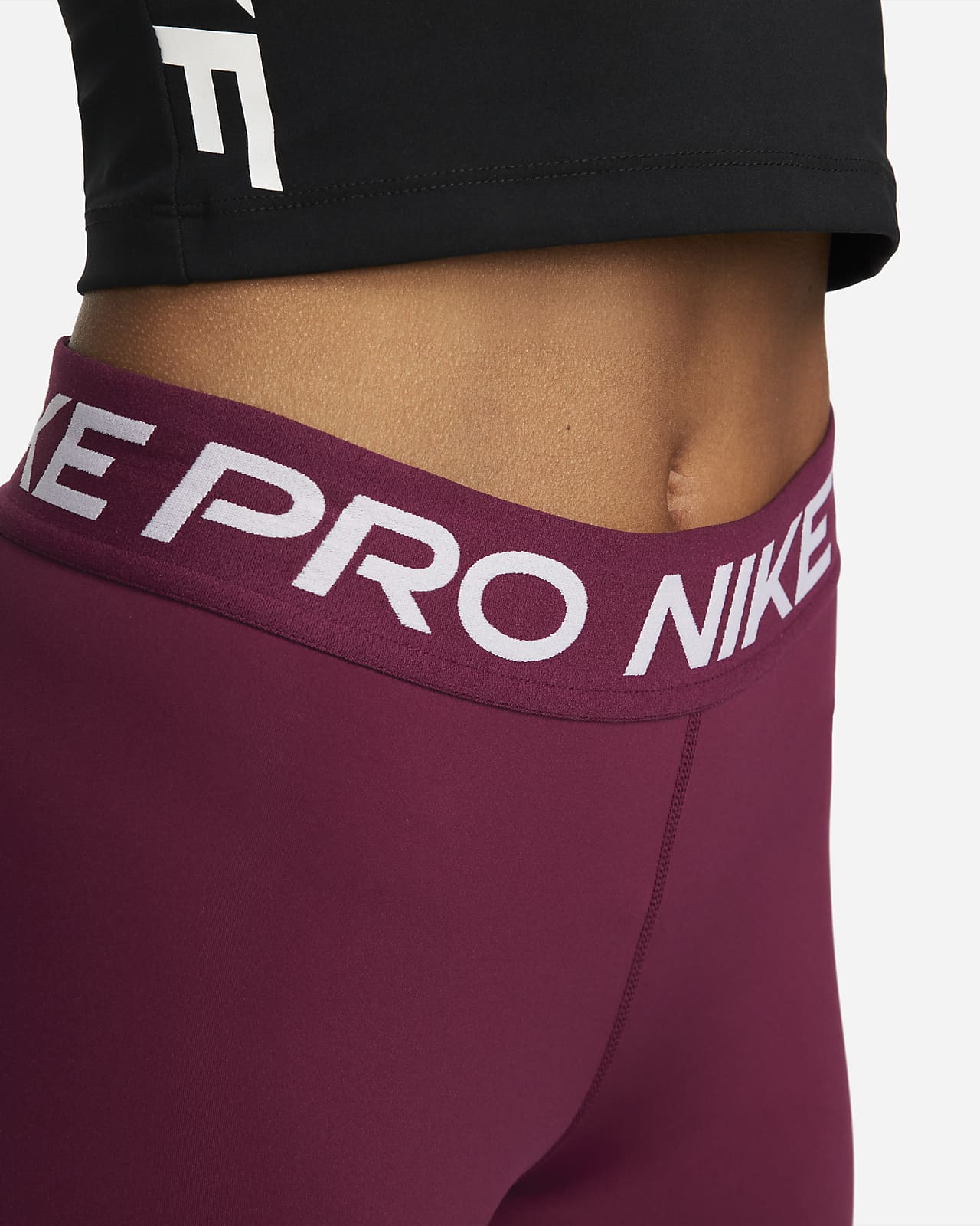 Nike Pro Women's MidRise MeshPanelled Leggings. Nike LU