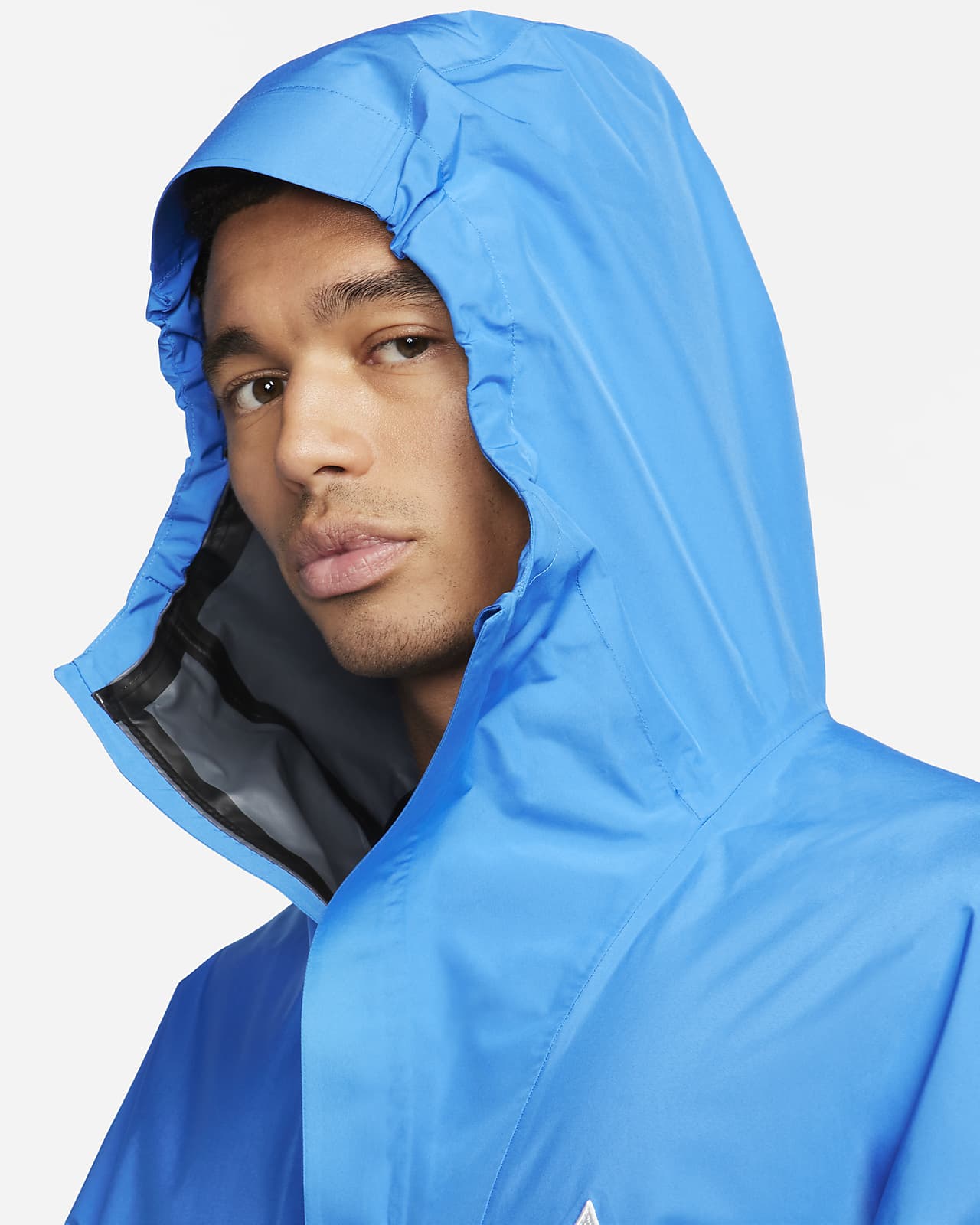 Nike ACG Packable Rain Jacket WhiteBlack