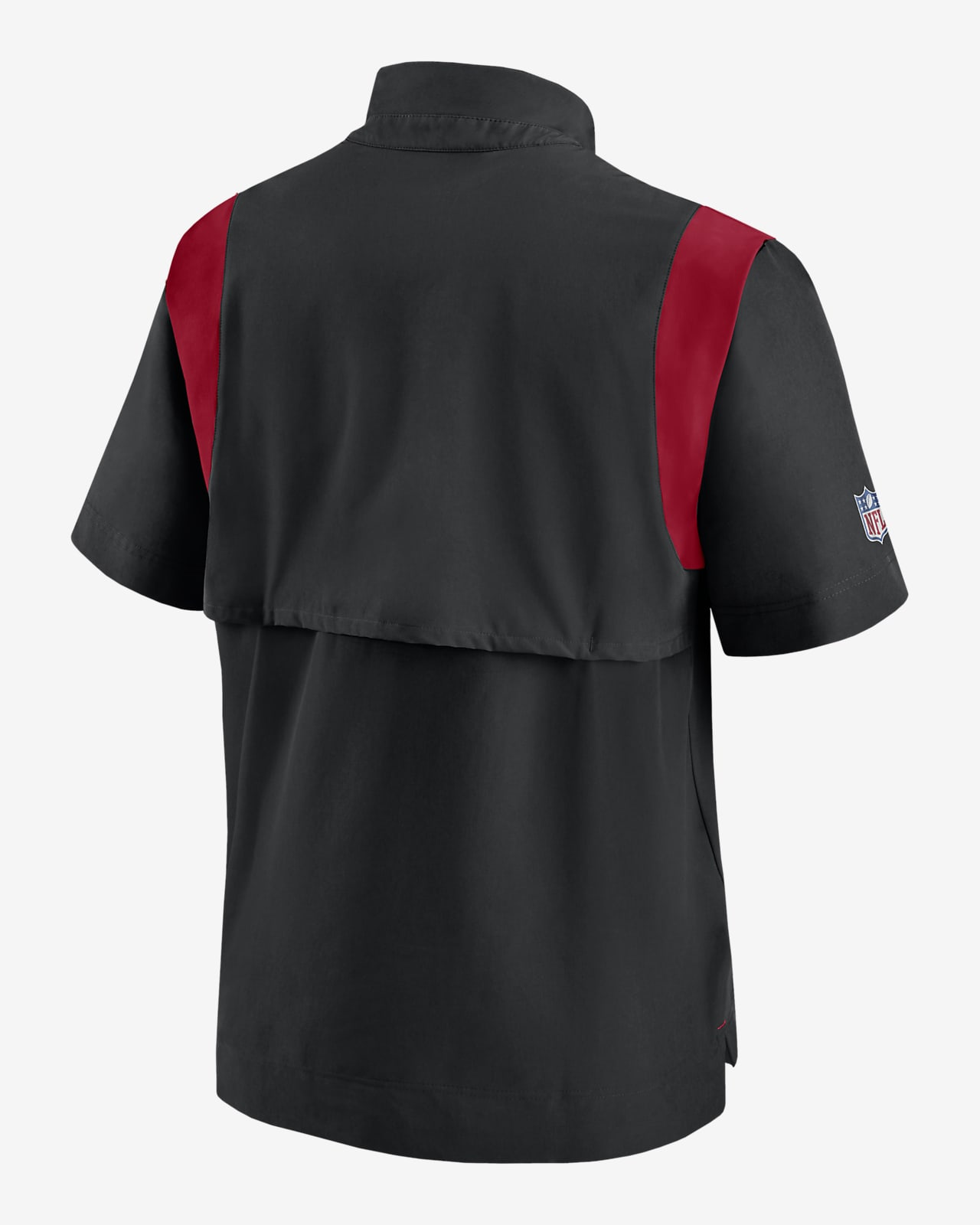 Nike Men's San Francisco 49ers Sideline Coaches Short Sleeve Jacket - Black - M (Medium)