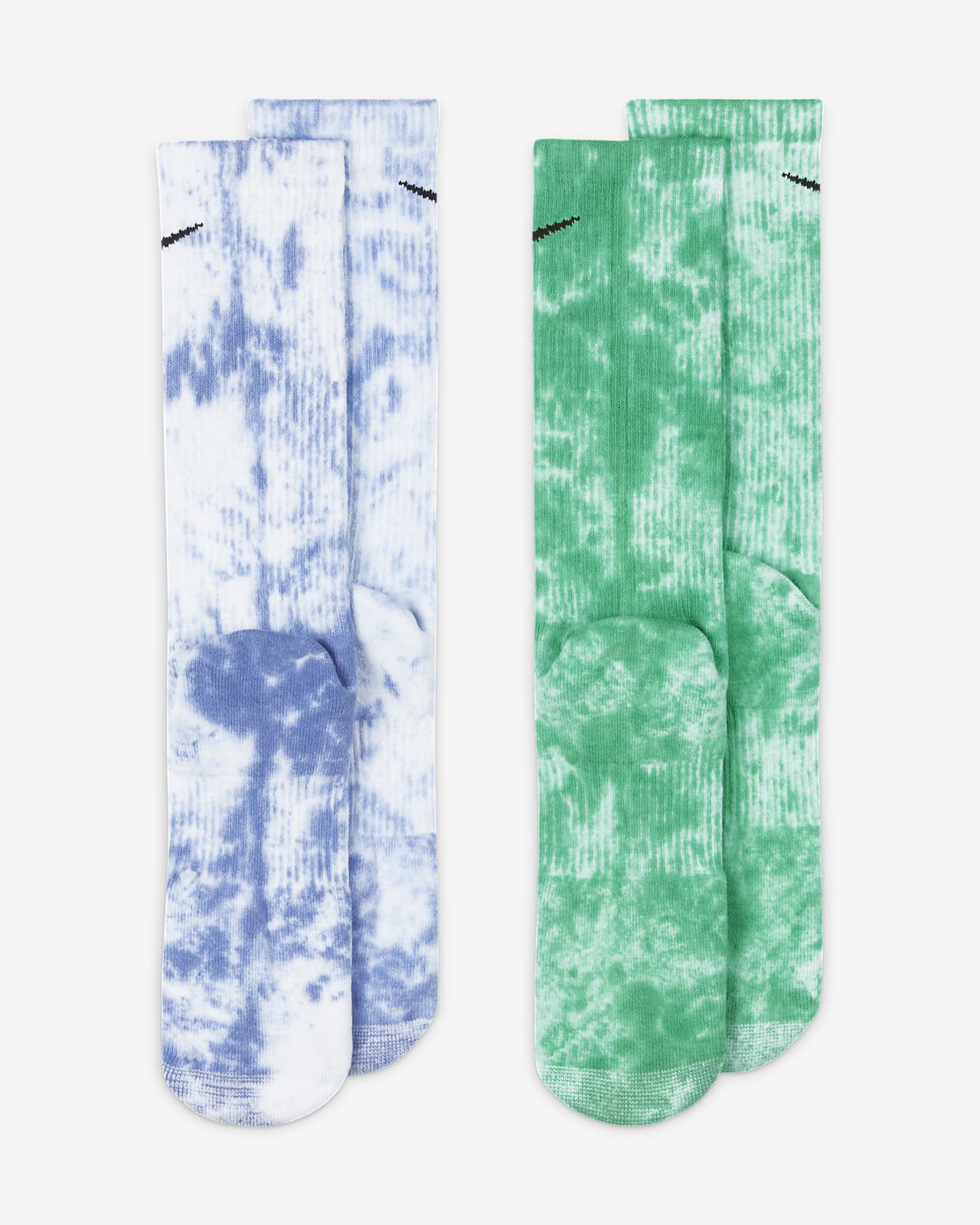 Nike Everyday Plus Cushioned Tie-Dye Crew Socks (2 Pairs). Nike AU