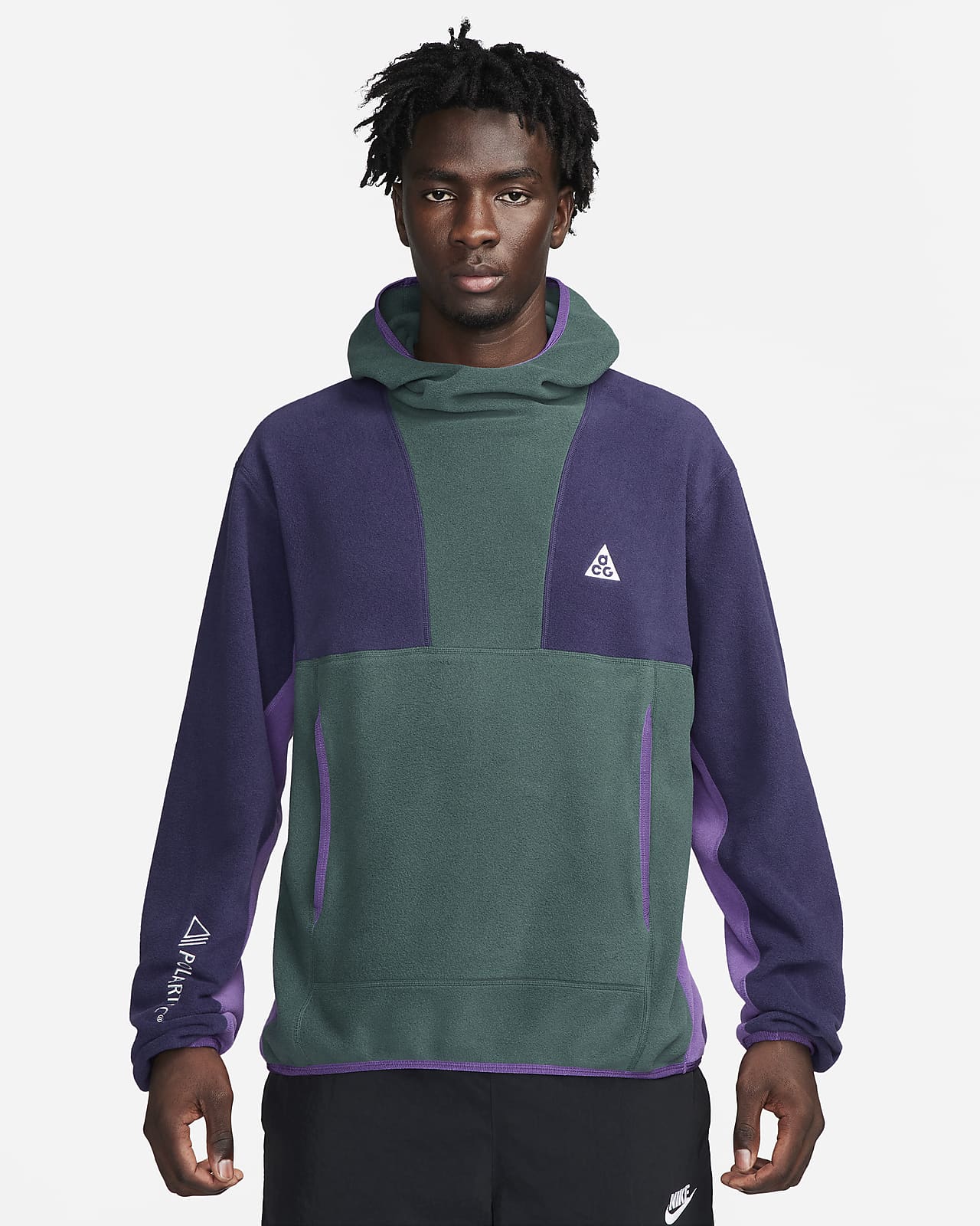 Nike Men's Hoodie - Purple - L