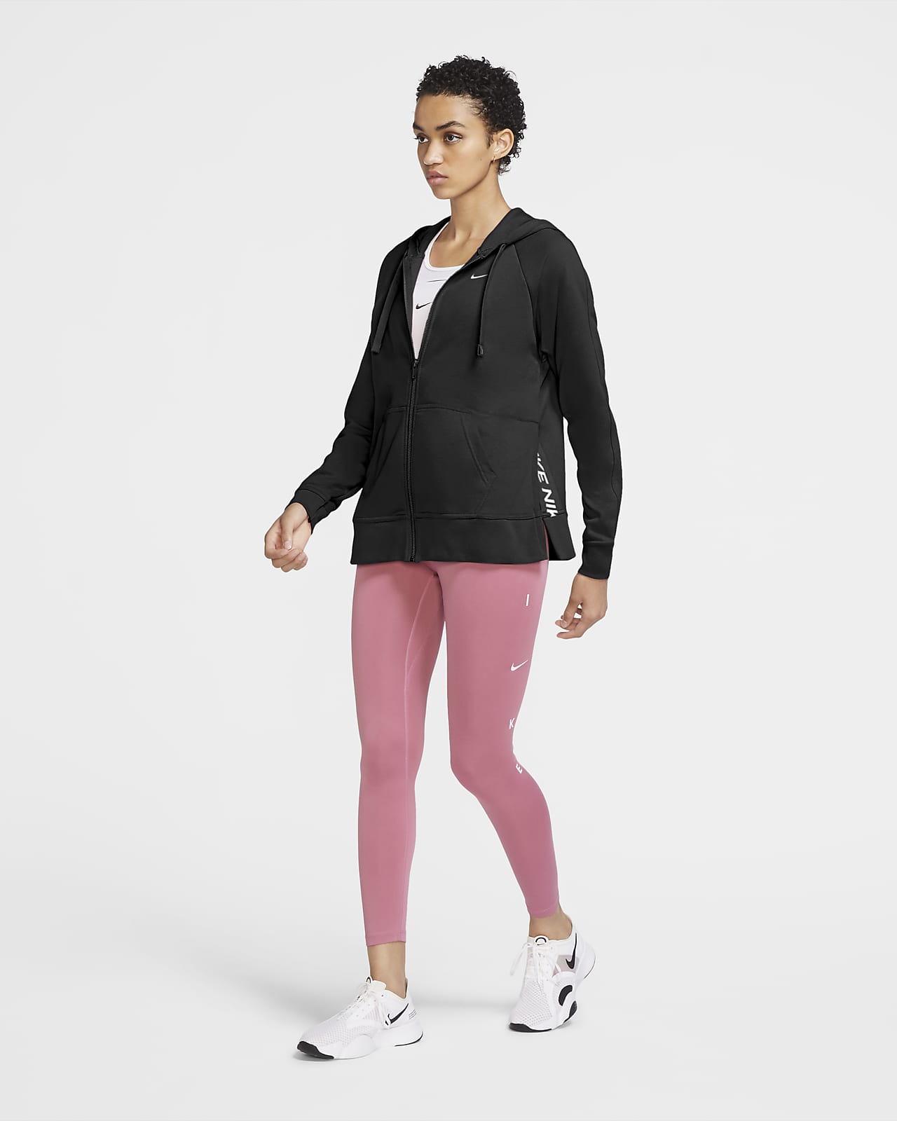 Sudadera con gorro de entrenamiento de cierre completo para mujer Nike  Dri-FIT Get Fit. Nike MX