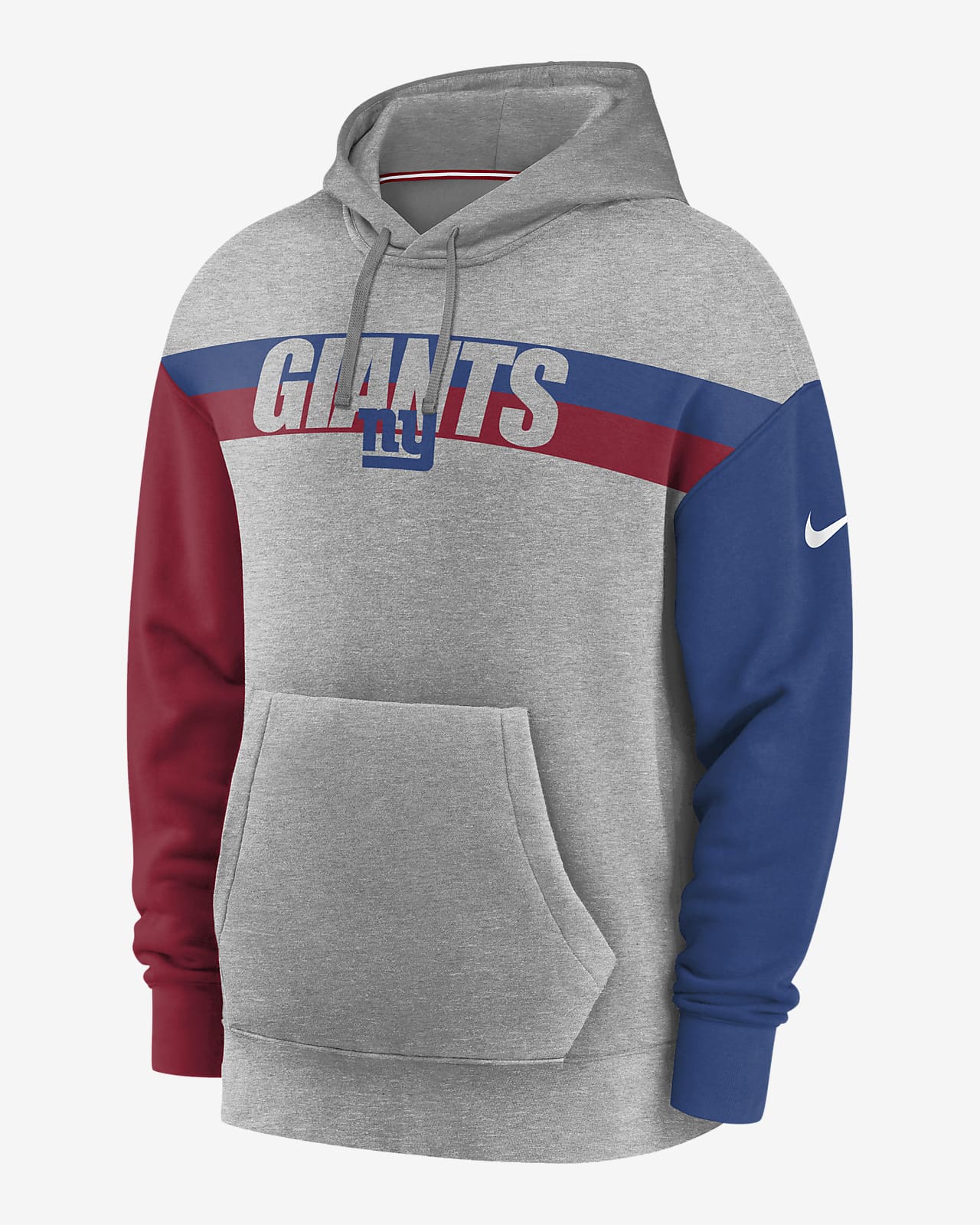 Nike Men's NFL NY Giants Crucial Catch Dri-Fit Hoodie - Medium