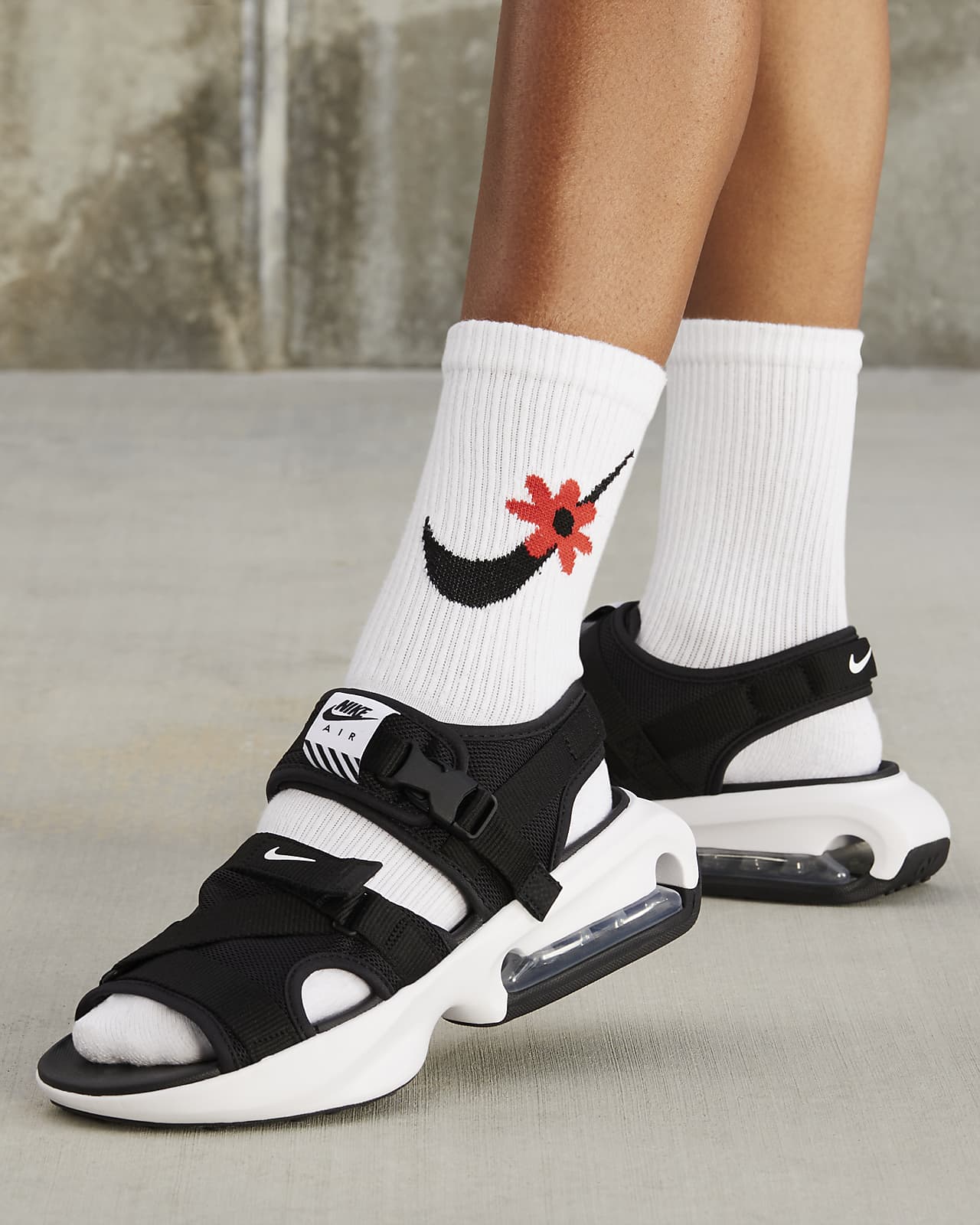 Nike socks and store sandals