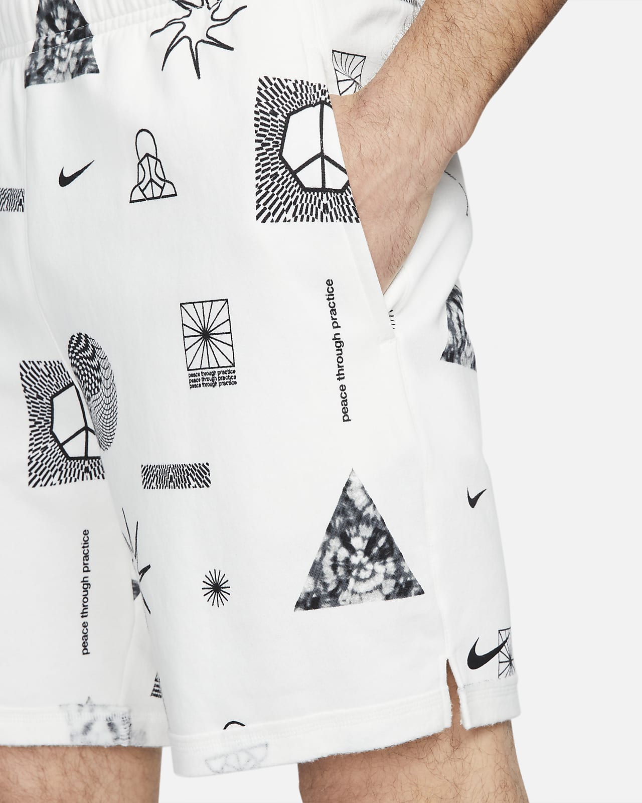 Nike Yoga ThermaFIT Men's Graphic Fleece Shorts. Nike NO