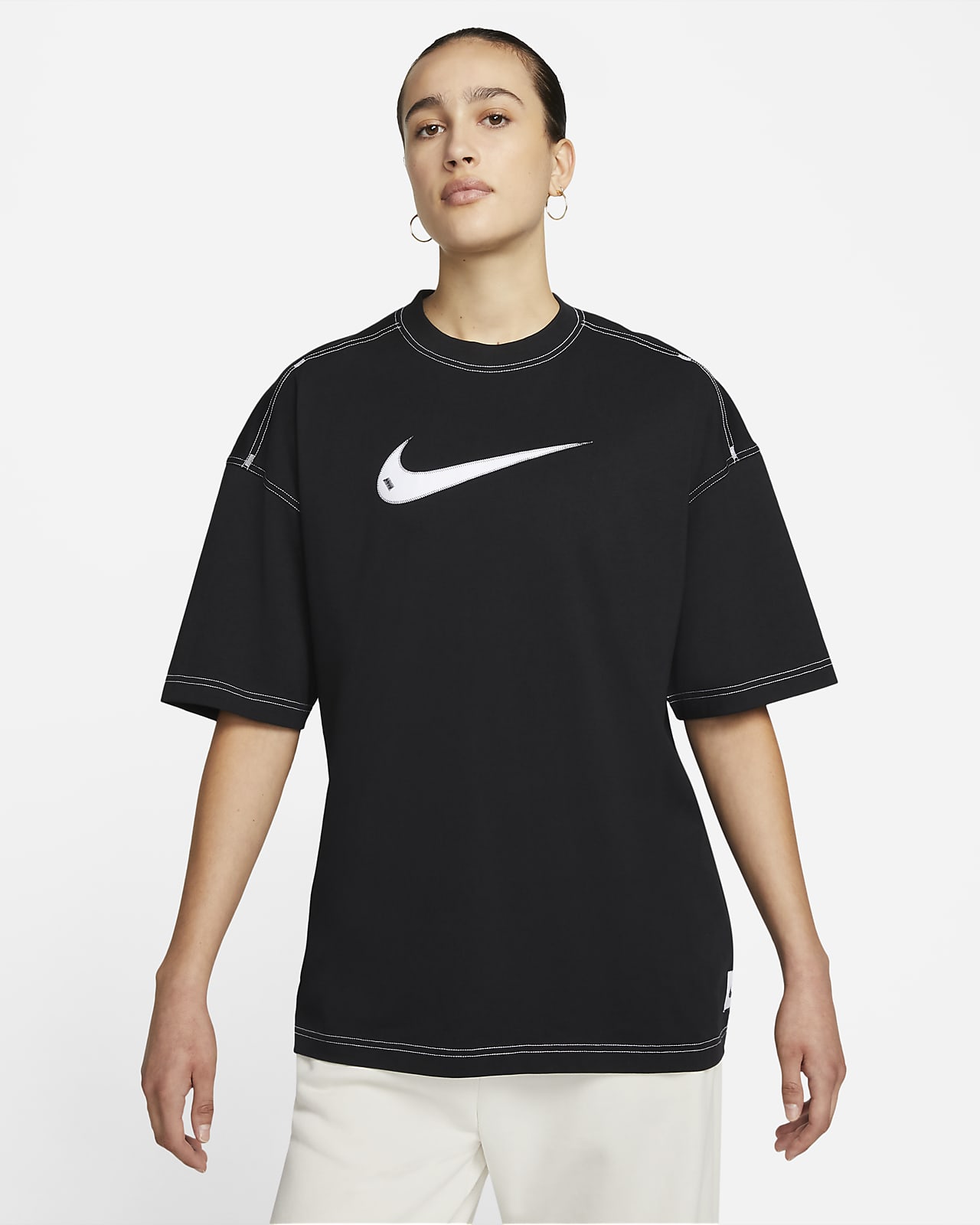 Playera de manga corta para mujer Nike Sportswear Swoosh. Nike MX