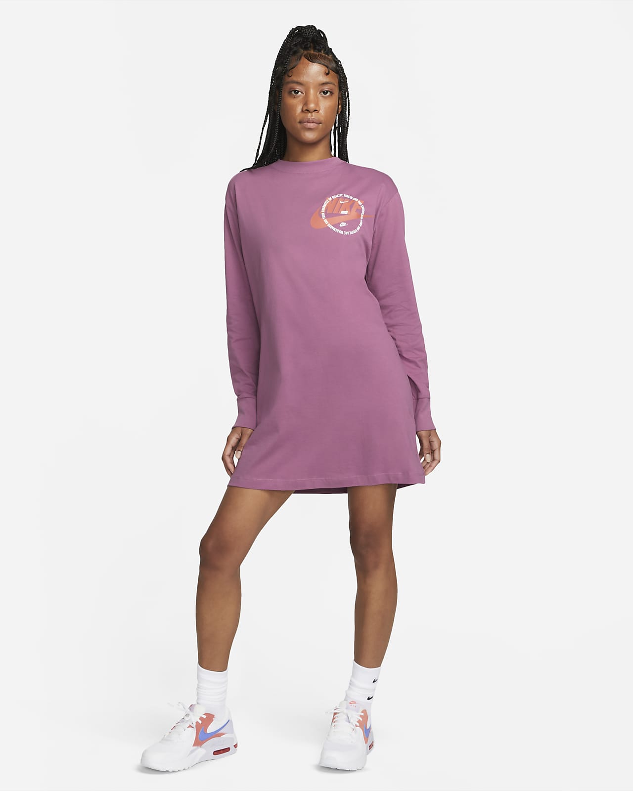 nike pink long sleeve