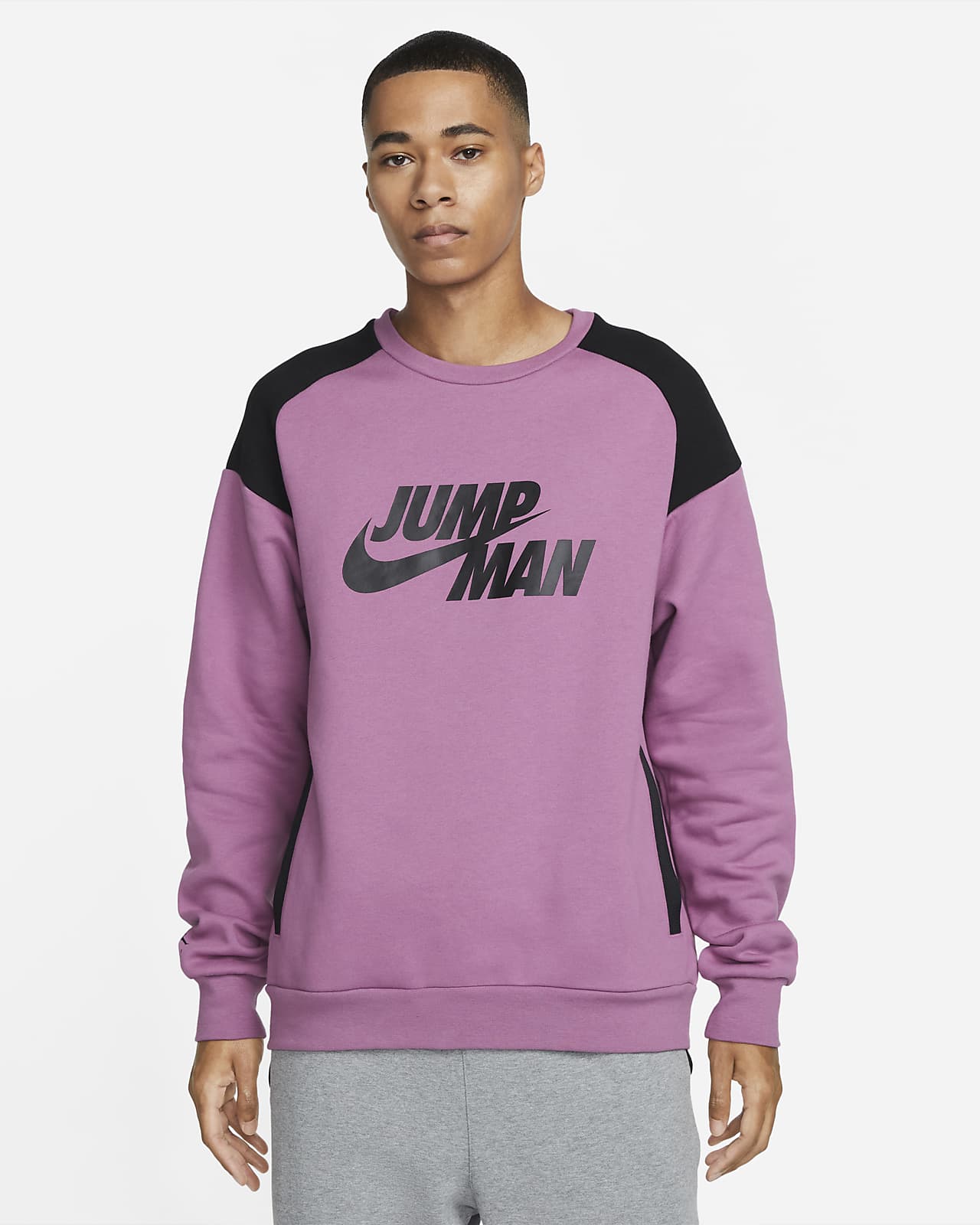 Jordan Jumpman Men's Fleece Crew Sweatshirt. Nike LU