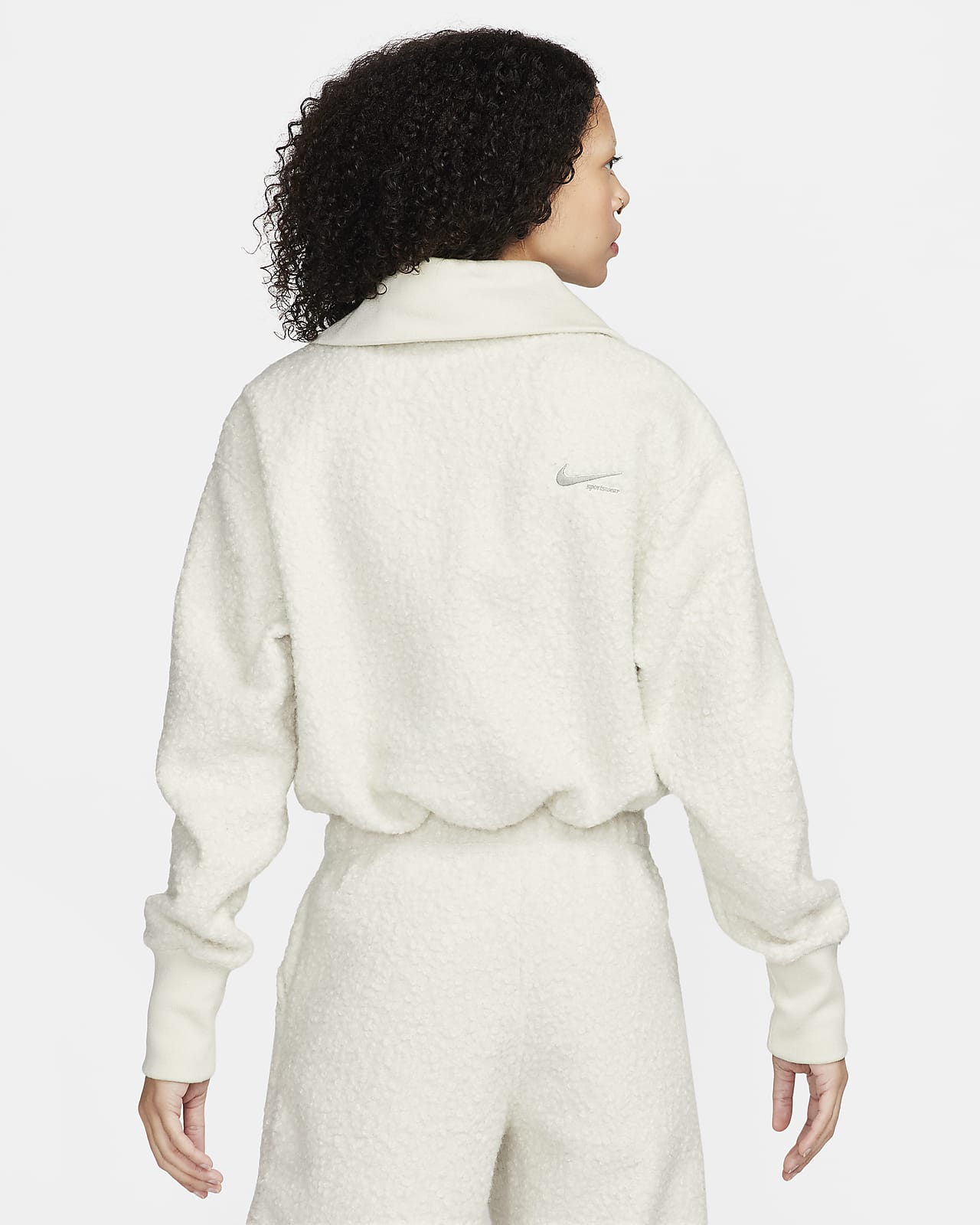 Nike Sportswear Collection Women's High-Pile Fleece 1/2-Zip Top.