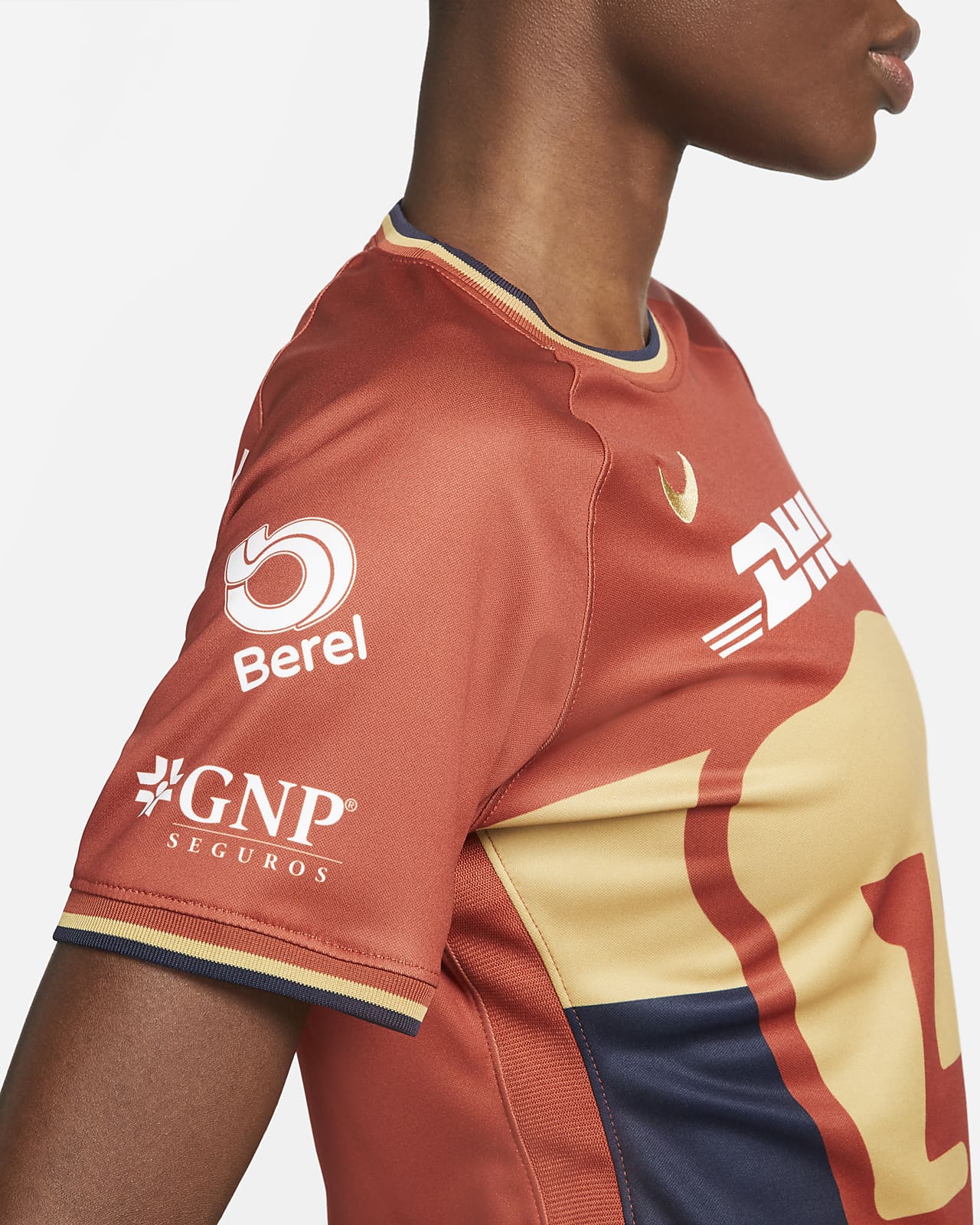 Jersey de fútbol Nike Dri-FIT para mujer Pumas UNAM tercero 2021/22  Stadium. Nike MX