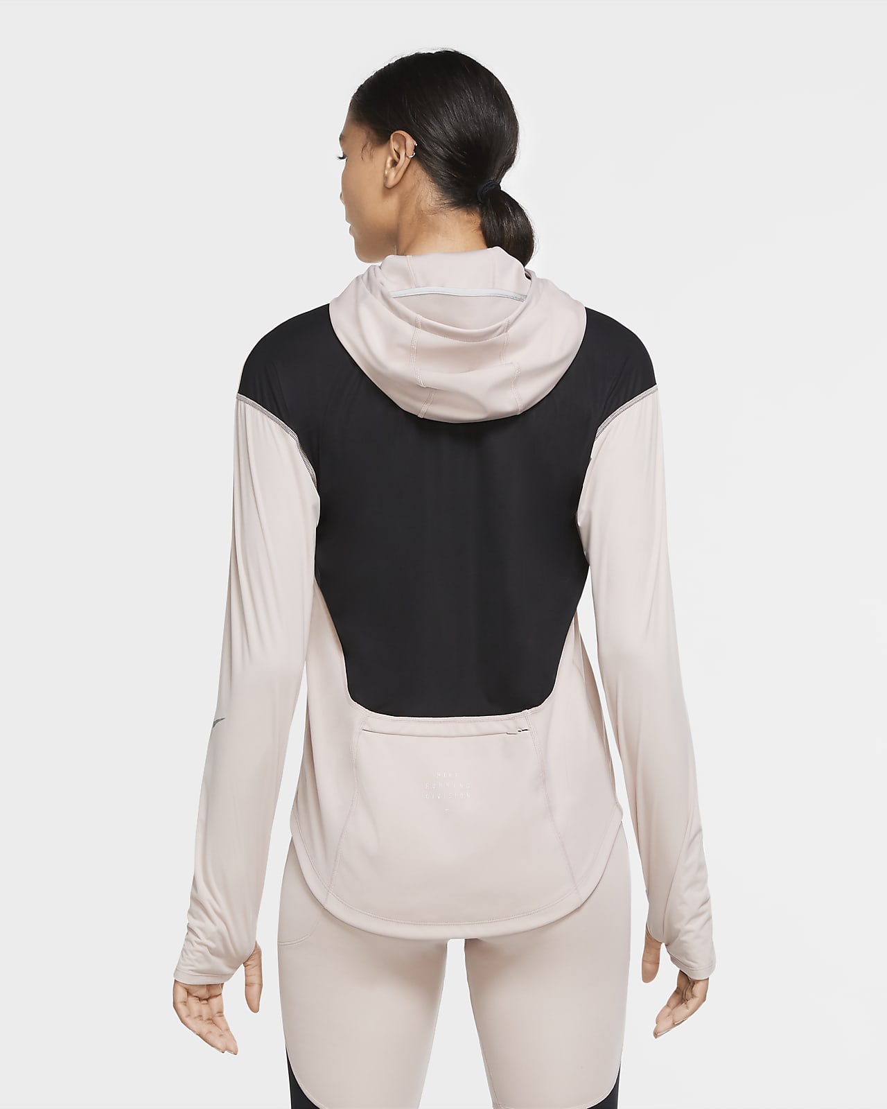 nike hooded running top