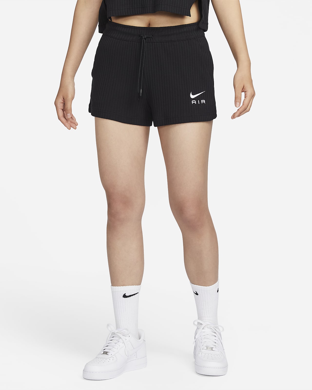 Nike Sportswear 女款羅紋平織短褲
