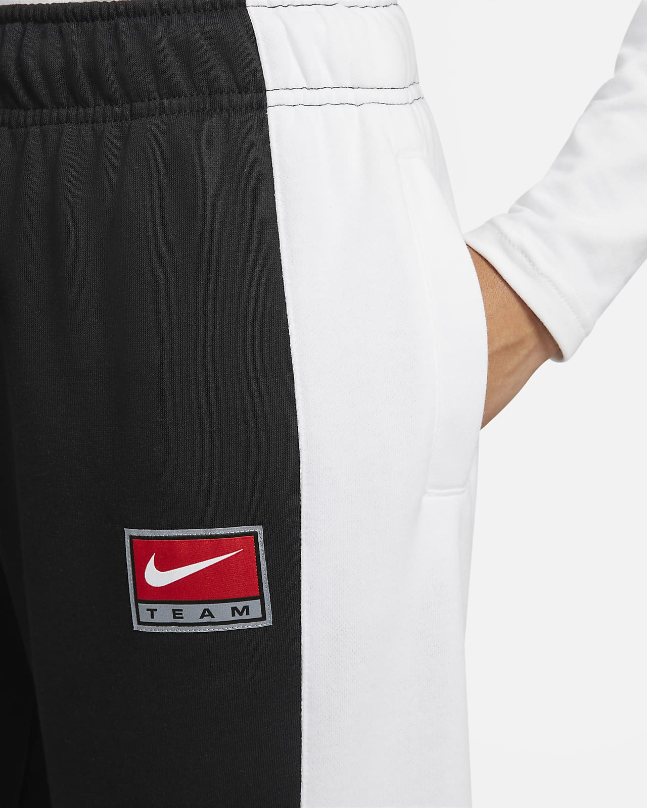 Nike Pantalones Chándal Mujer - Sportswear Air Fleece Oversized -  negro/blanco FB8051-010