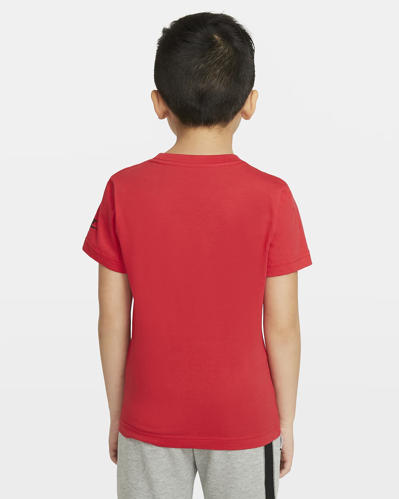 kids red nike shirt