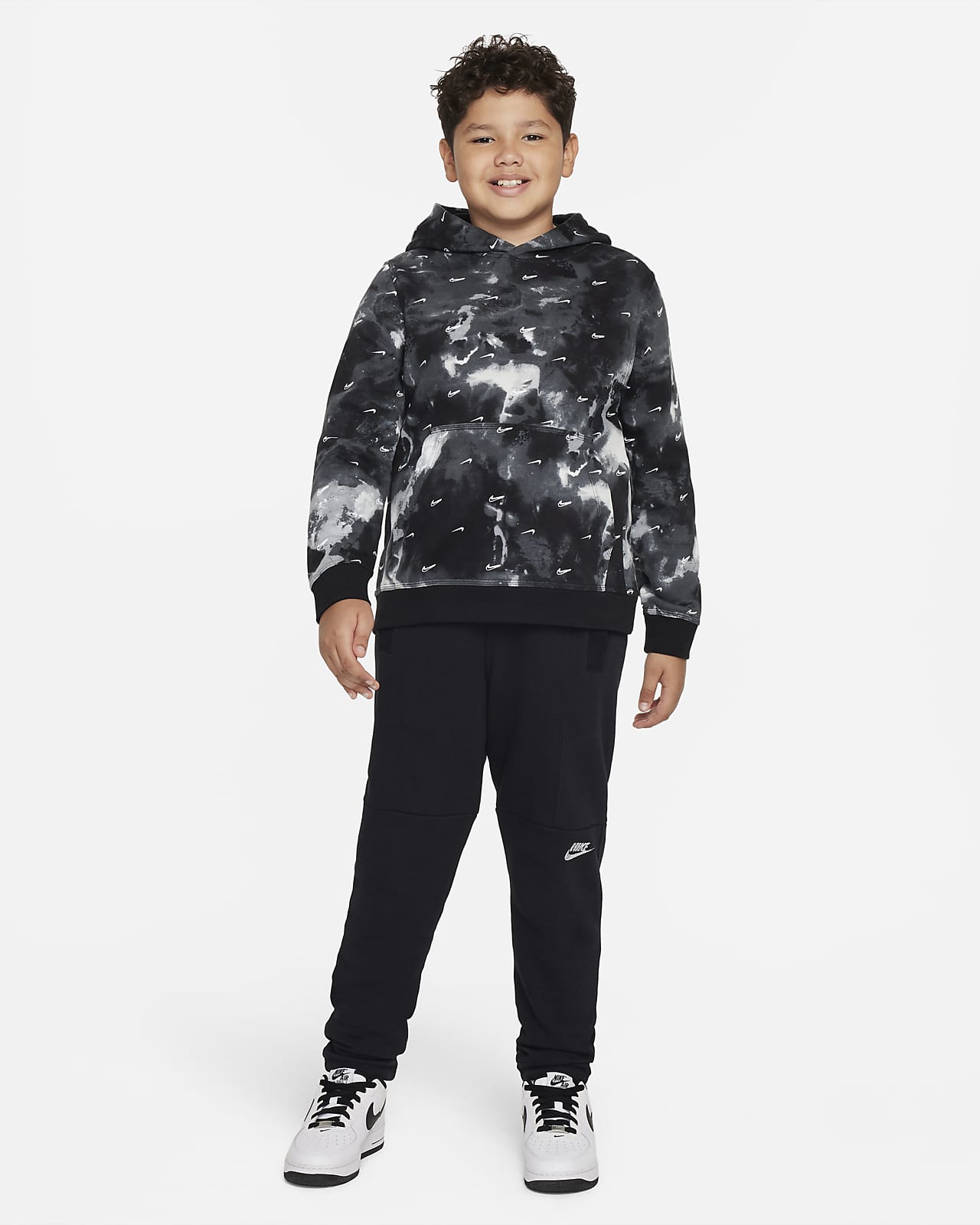 Nike Sportswear Club Fleece Older Kids' (Boys') Pullover Hoodie ...