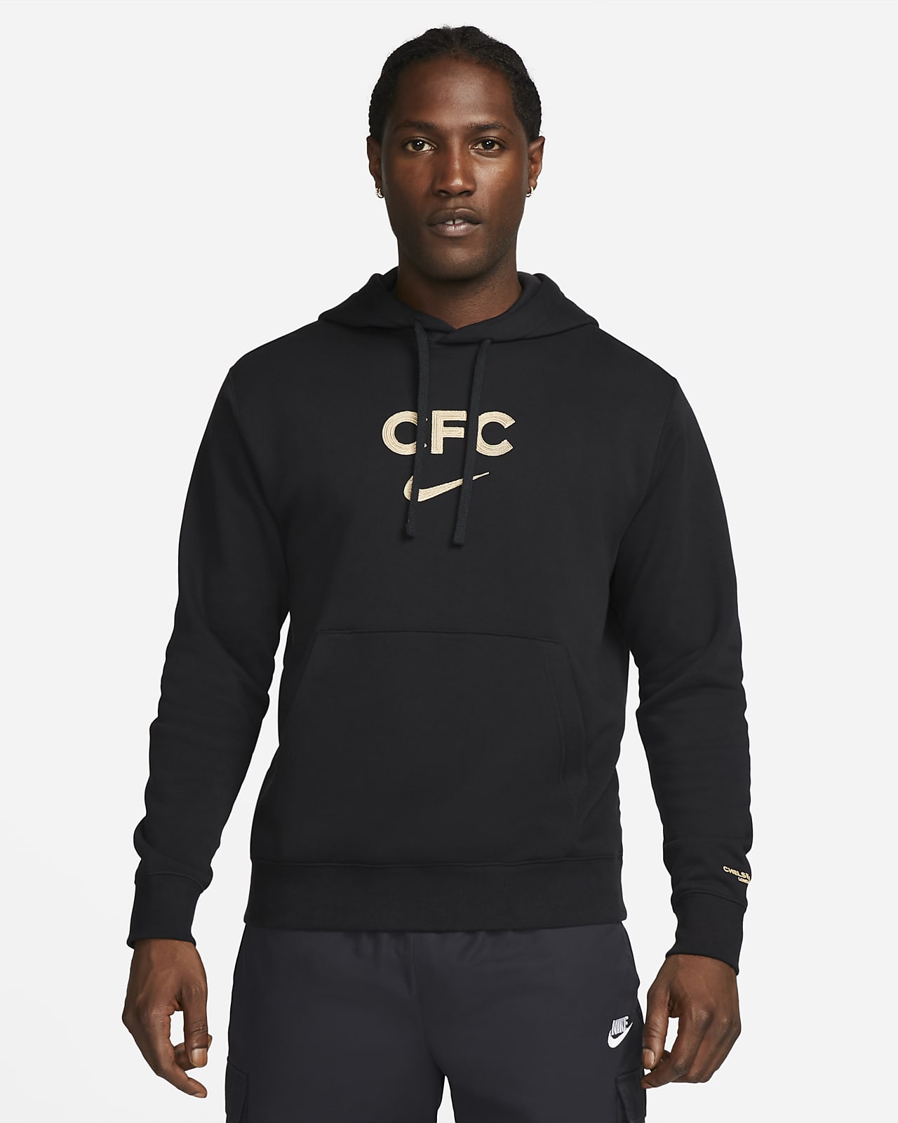 F.C. Club Fleece Men's Pullover Hoodie. Nike AT