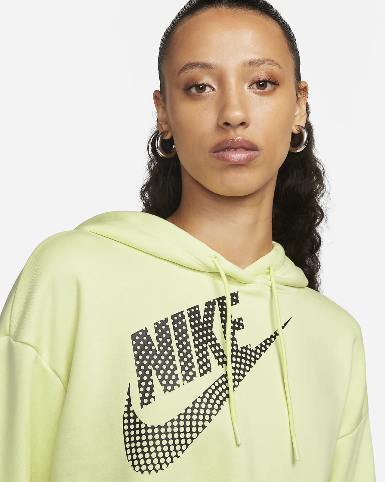 Nike Sportswear Women's Cropped Fleece Dance Hoodie. Nike LU