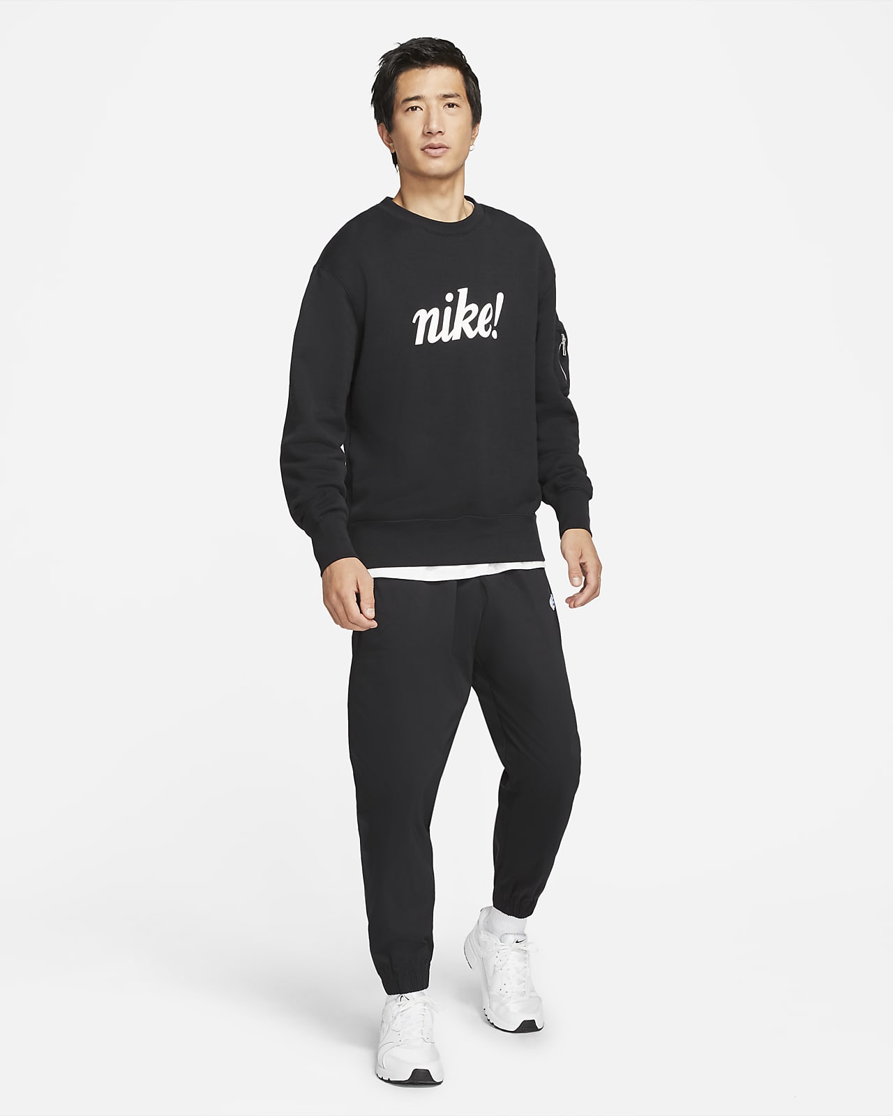 men's french terry crew nike sportswear