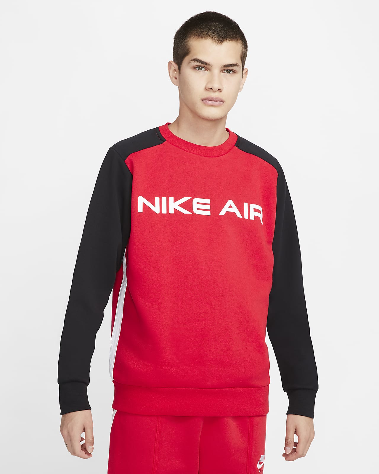 nike air men's fleece crew sweatshirt