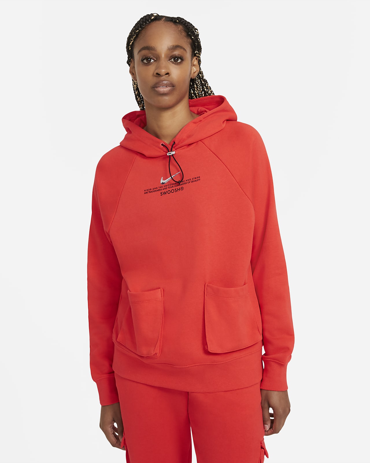 nike women's french terry hoodie