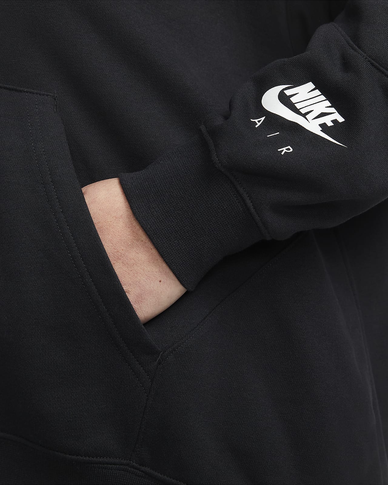 Felpa in fleece con cappuccio Nike Air - Donna. Nike CH