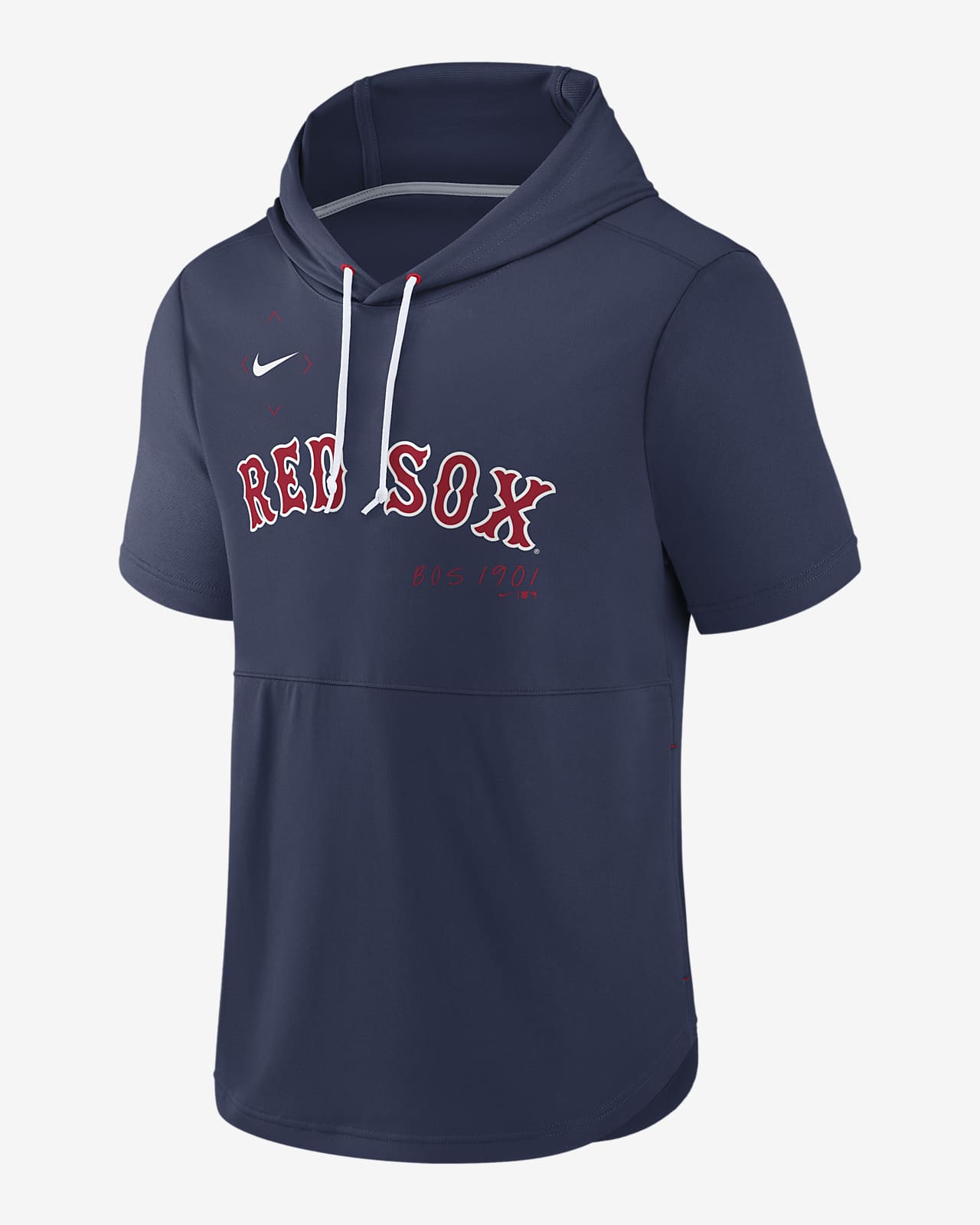 Nike Springer (MLB Boston Red Sox) Men's Short-Sleeve Pullover Hoodie