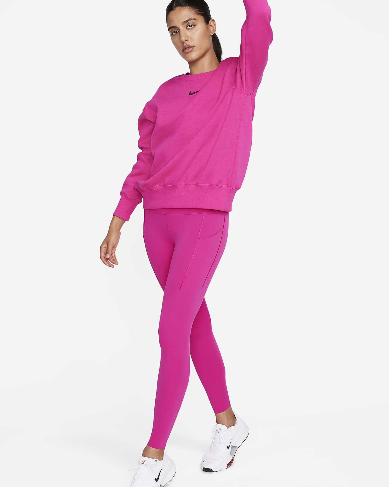 Damskie legginsy Nike Air - Różowy - Ceny i opinie 