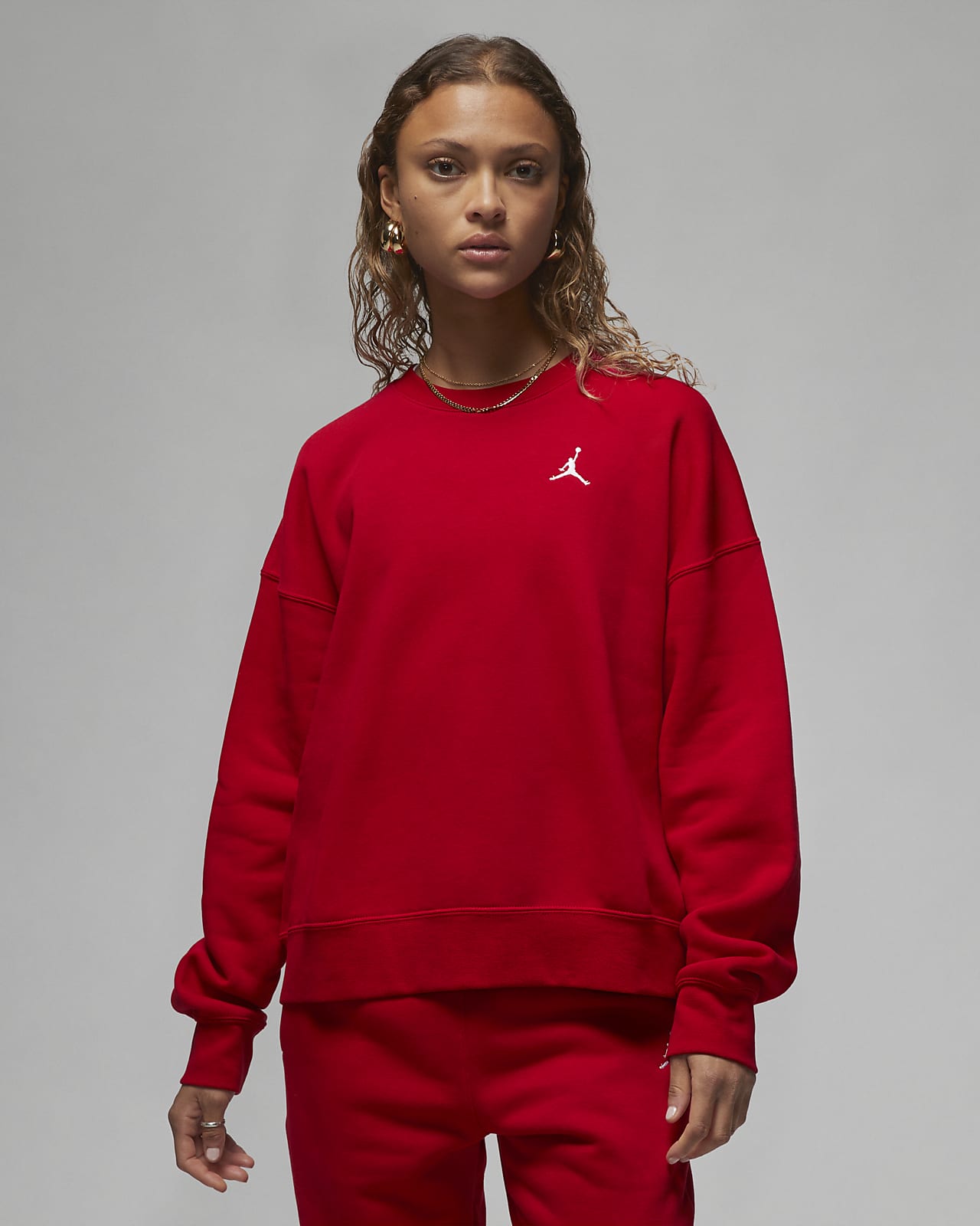 Jordan Brooklyn Fleece sweatshirt med rund hals til Nike NO