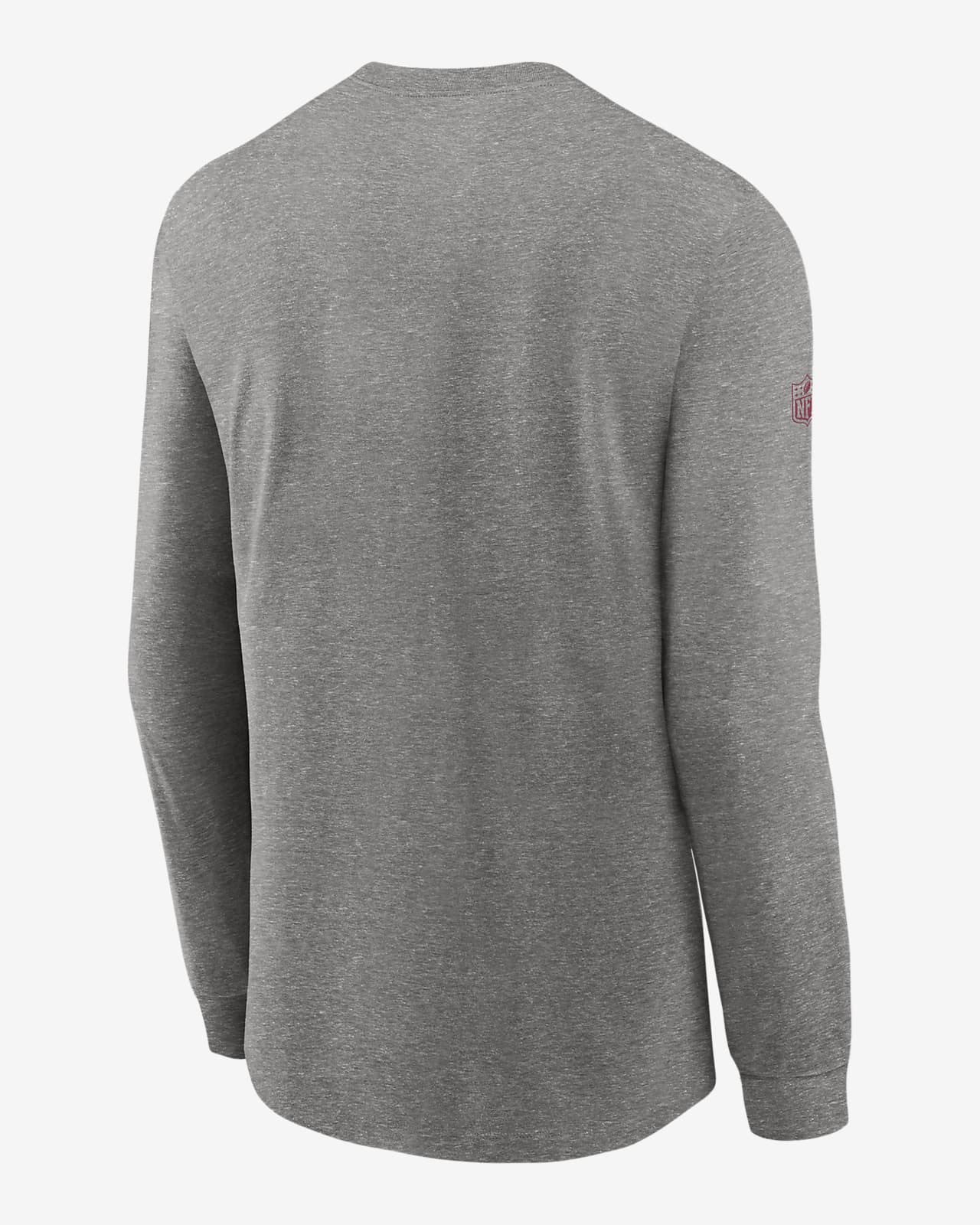Nike Men's Arizona Cardinals Sideline Team Issue Long Sleeve T-Shirt - Grey - XL (extra Large)