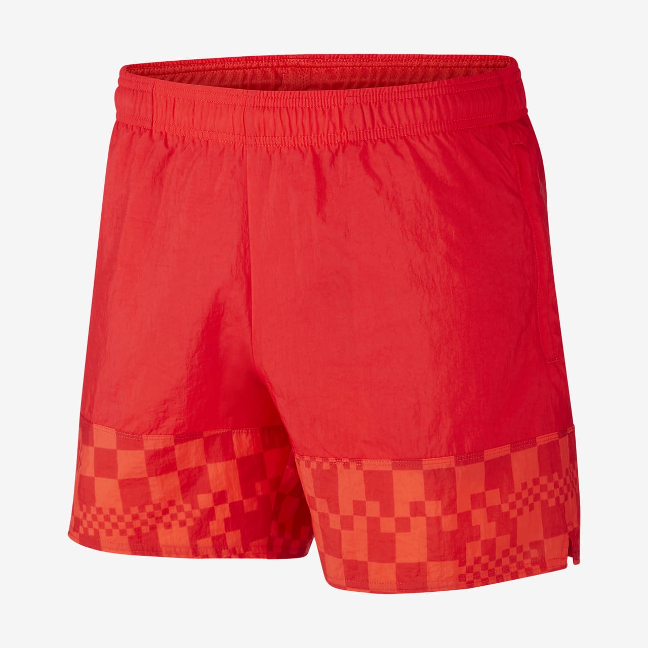 red nike soccer shorts
