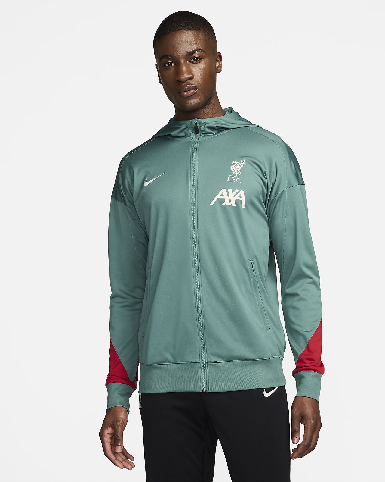Liverpool FC Strike Chándal de fútbol de tejido Knit con capucha Nike Dri-FIT - Hombre