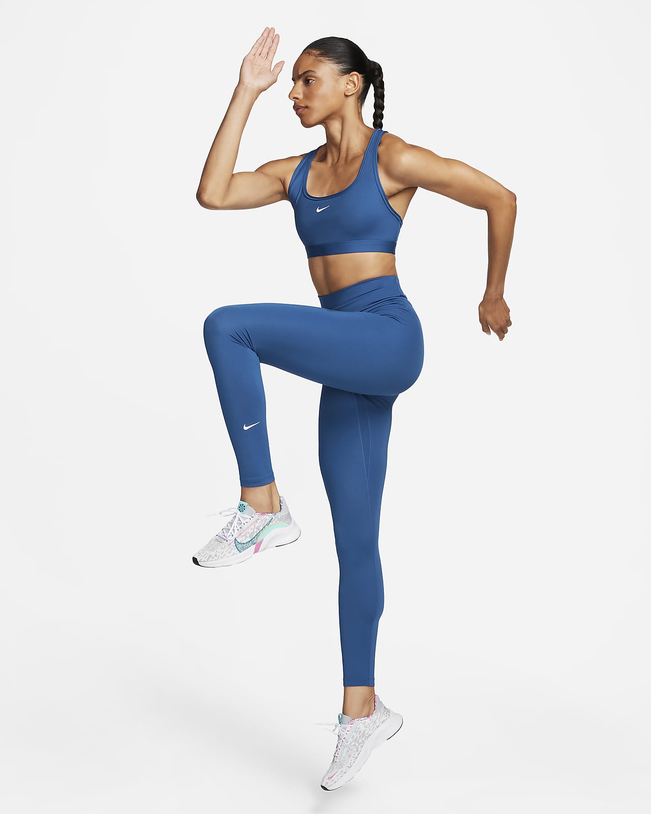 Nike, Pants & Jumpsuits, Nike Womens Power Compression Capri Legging In  Blue Paint Splatter Size Small