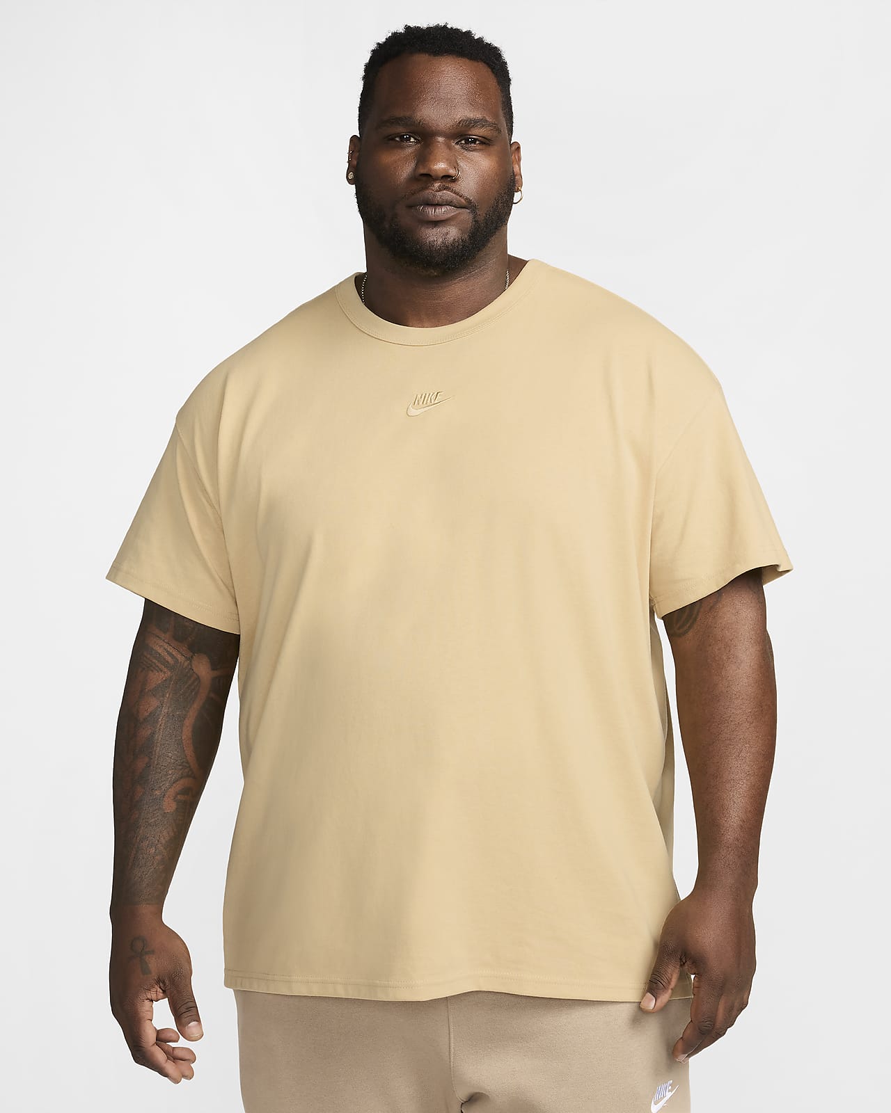 Nike Sportswear Premium Essentials Men's T-Shirt - Brown - 50% Organic Cotton