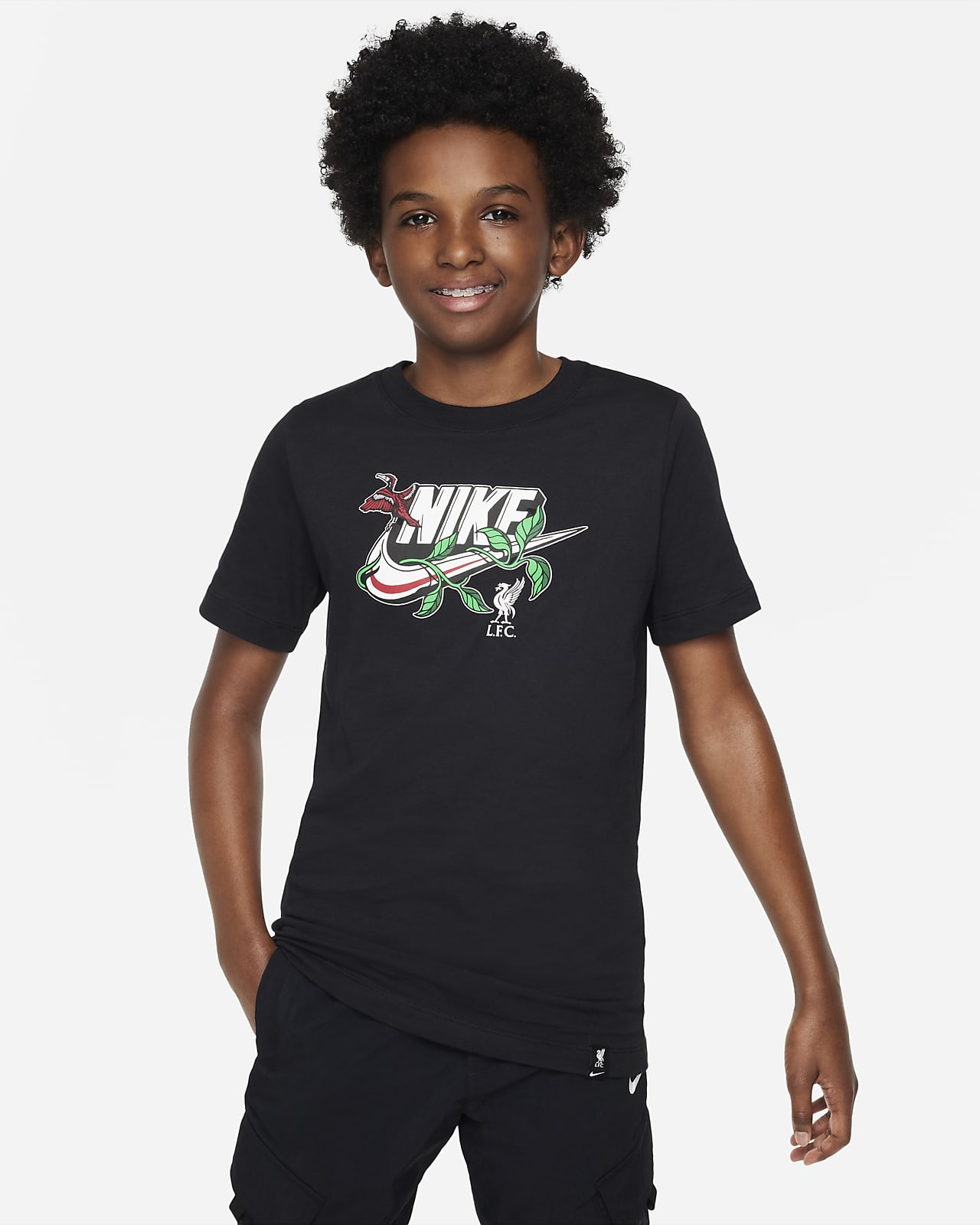 Liverpool FC Nike-T-shirt til større børn. Nike