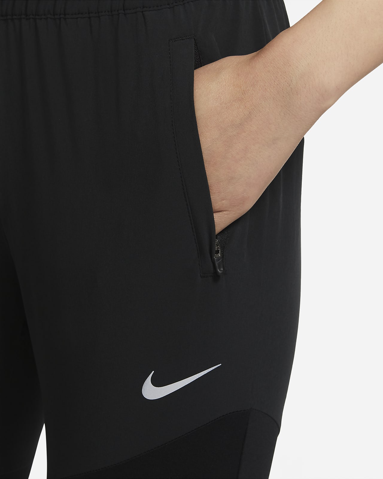 Pants and jeans Nike Sportswear Essential Women's High-Rise Curve Pants  Black/ White | Footshop