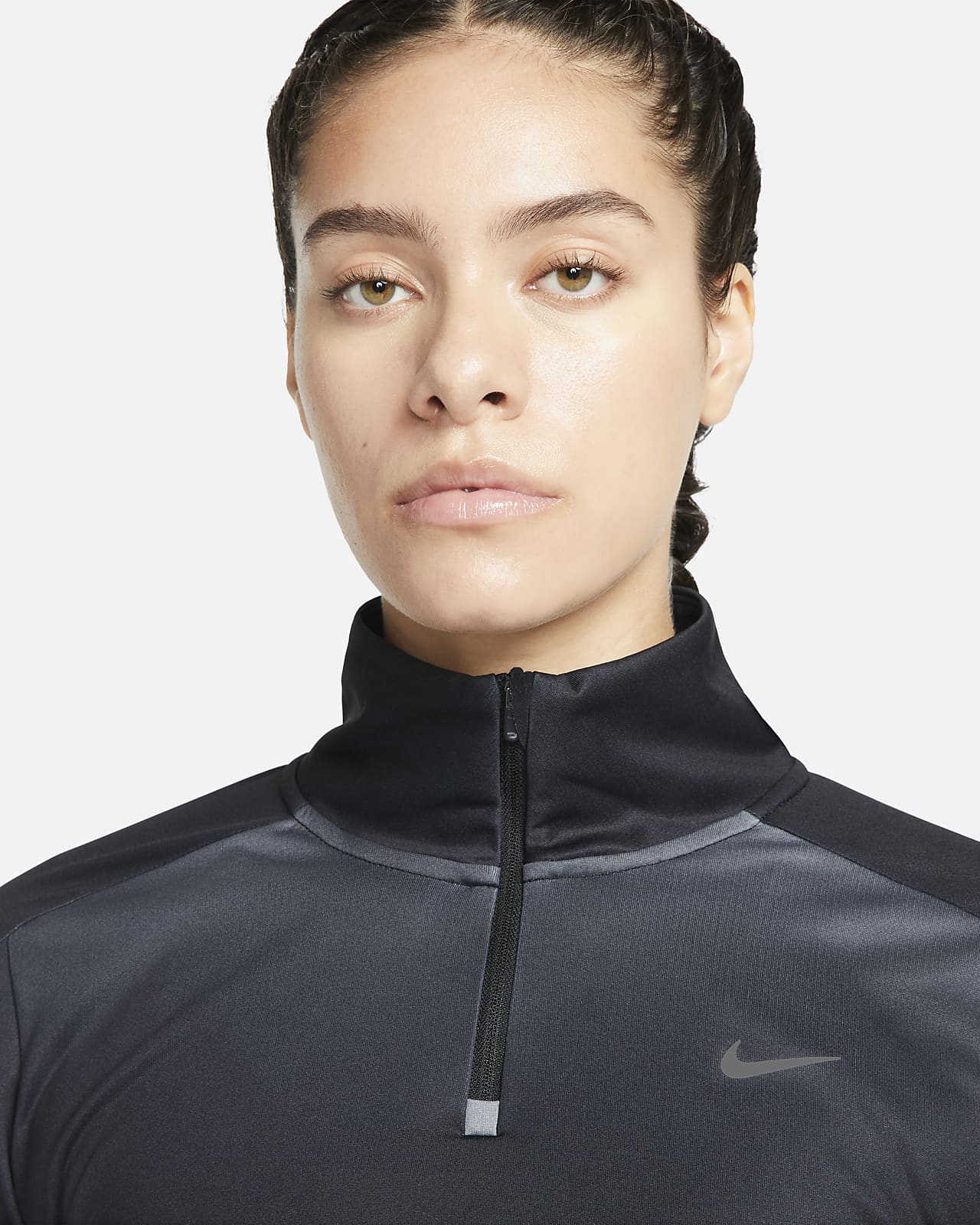 Nike Swoosh-løbetrøje med print 1/4 lynlås til kvinder. Nike DK
