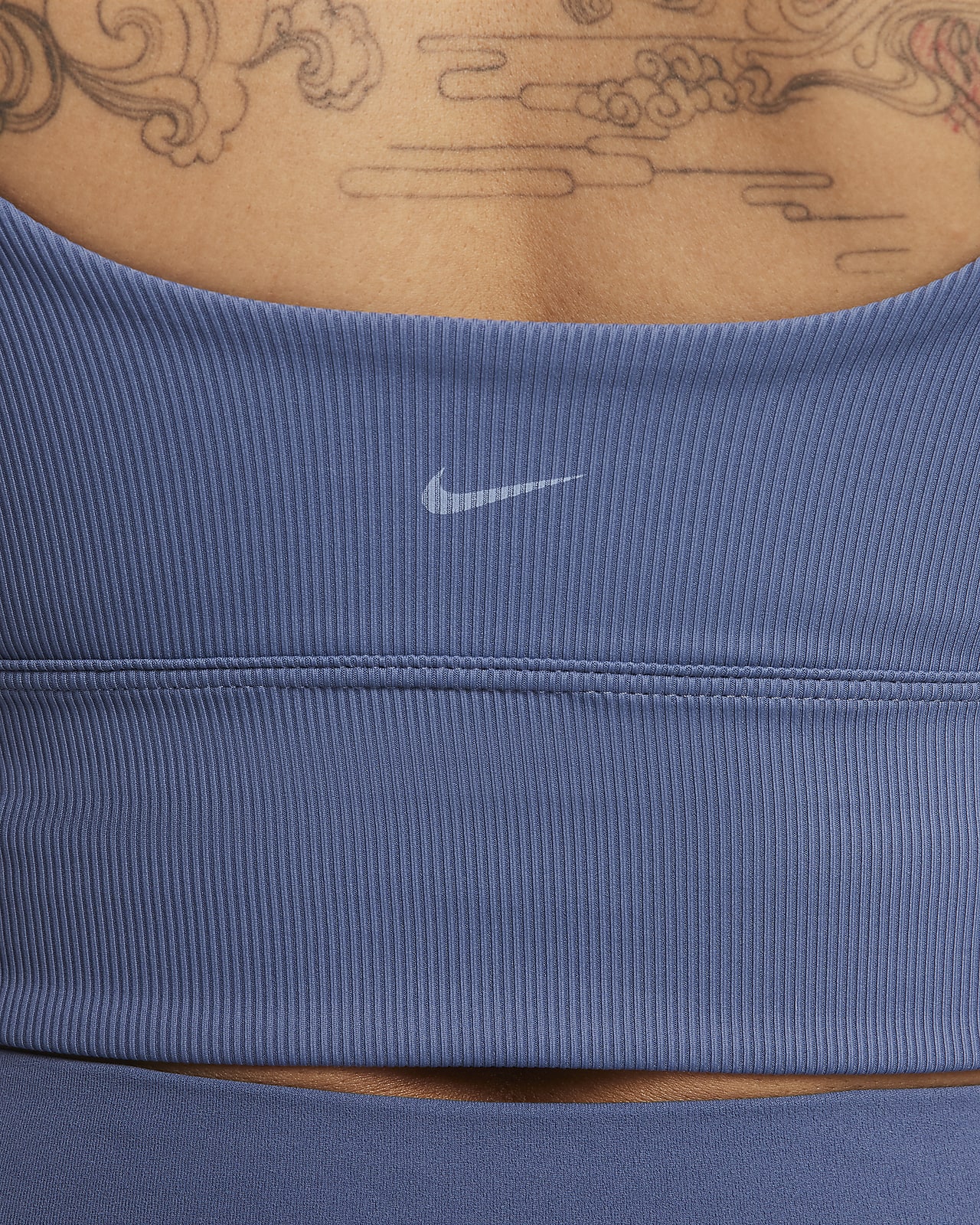 Nike Zenvy Rib Light-support Non-padded Longline Sports Bra in Purple