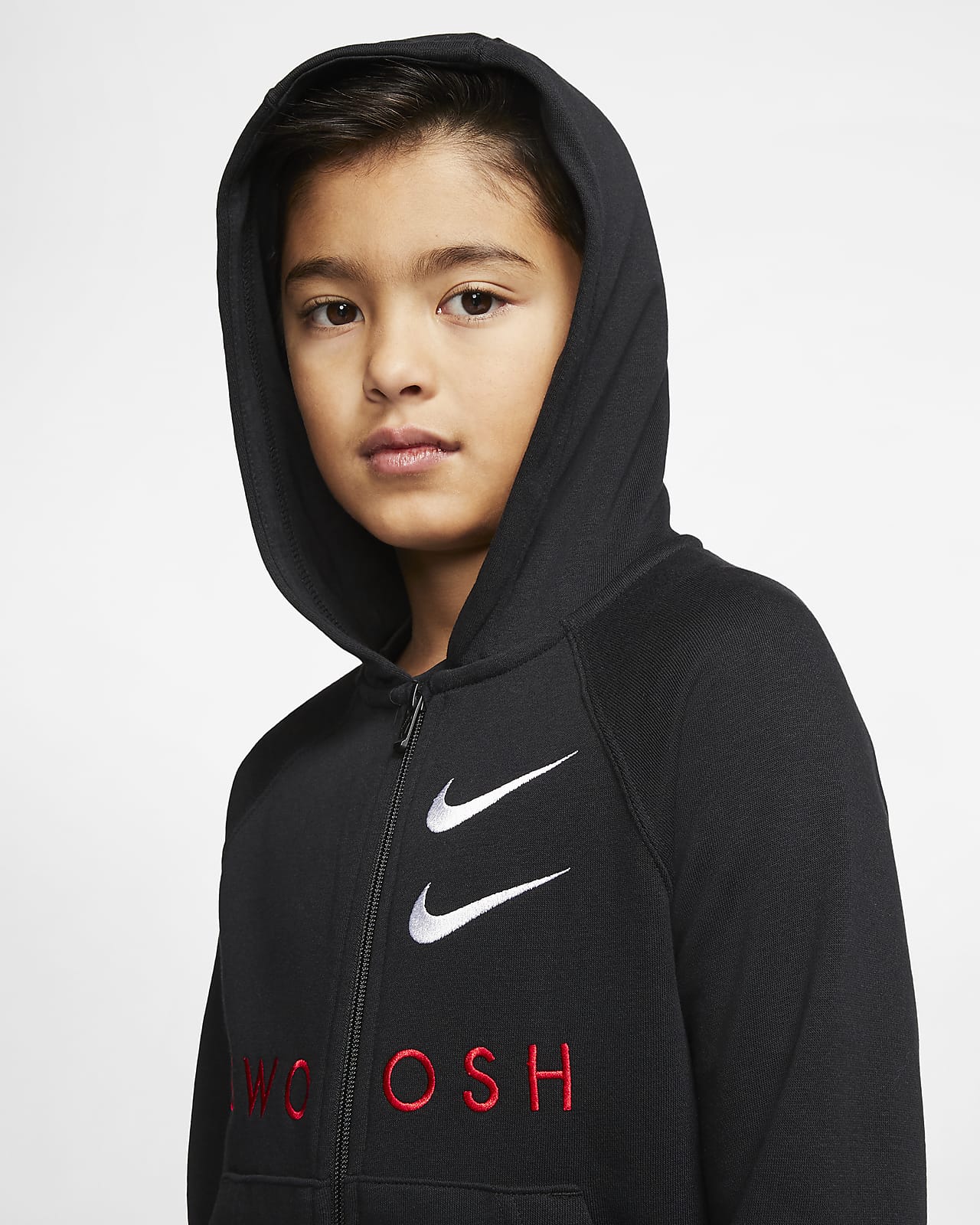 double swoosh nike hoodie