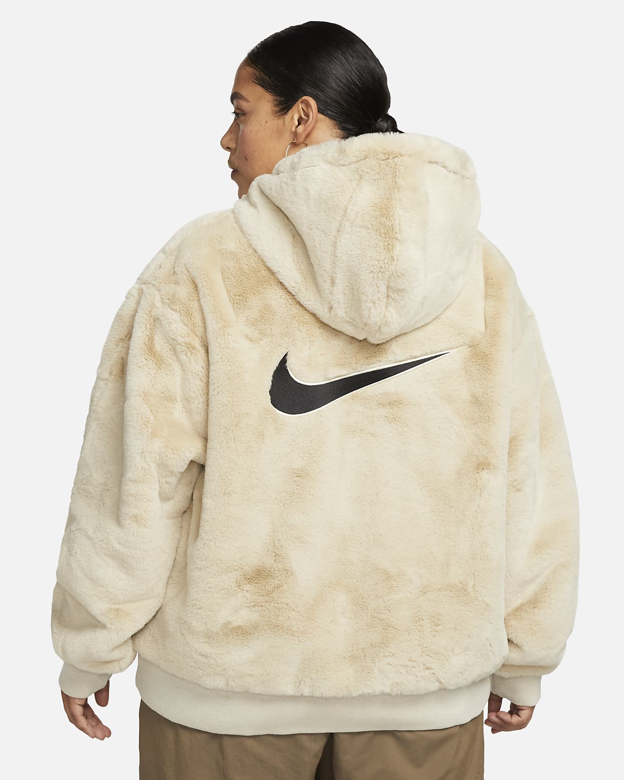 Nike Sportswear Essentials Women's Faux Fur Jacket (Plus Size). Nike.com