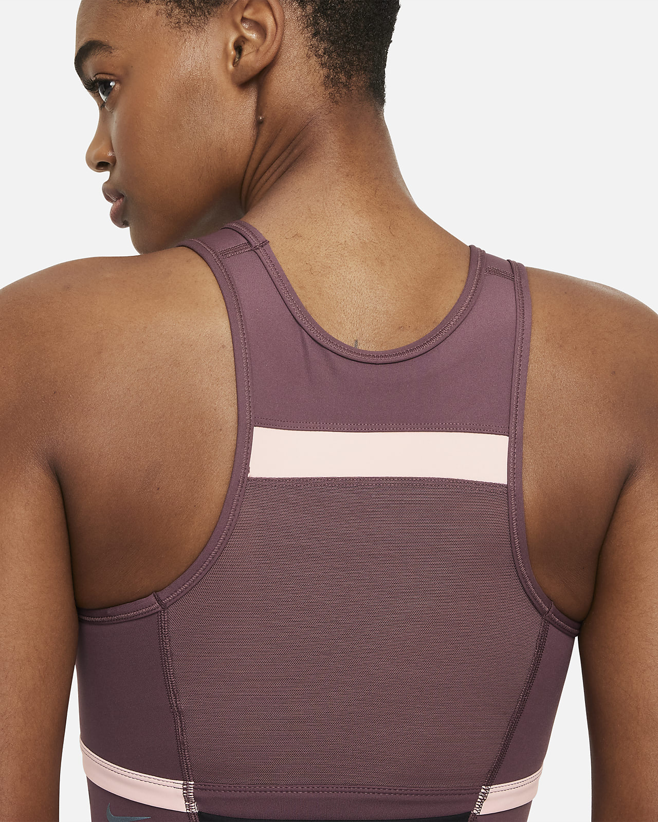 Nike Swoosh Run Division Women's MediumSupport 1Piece Pad Longline