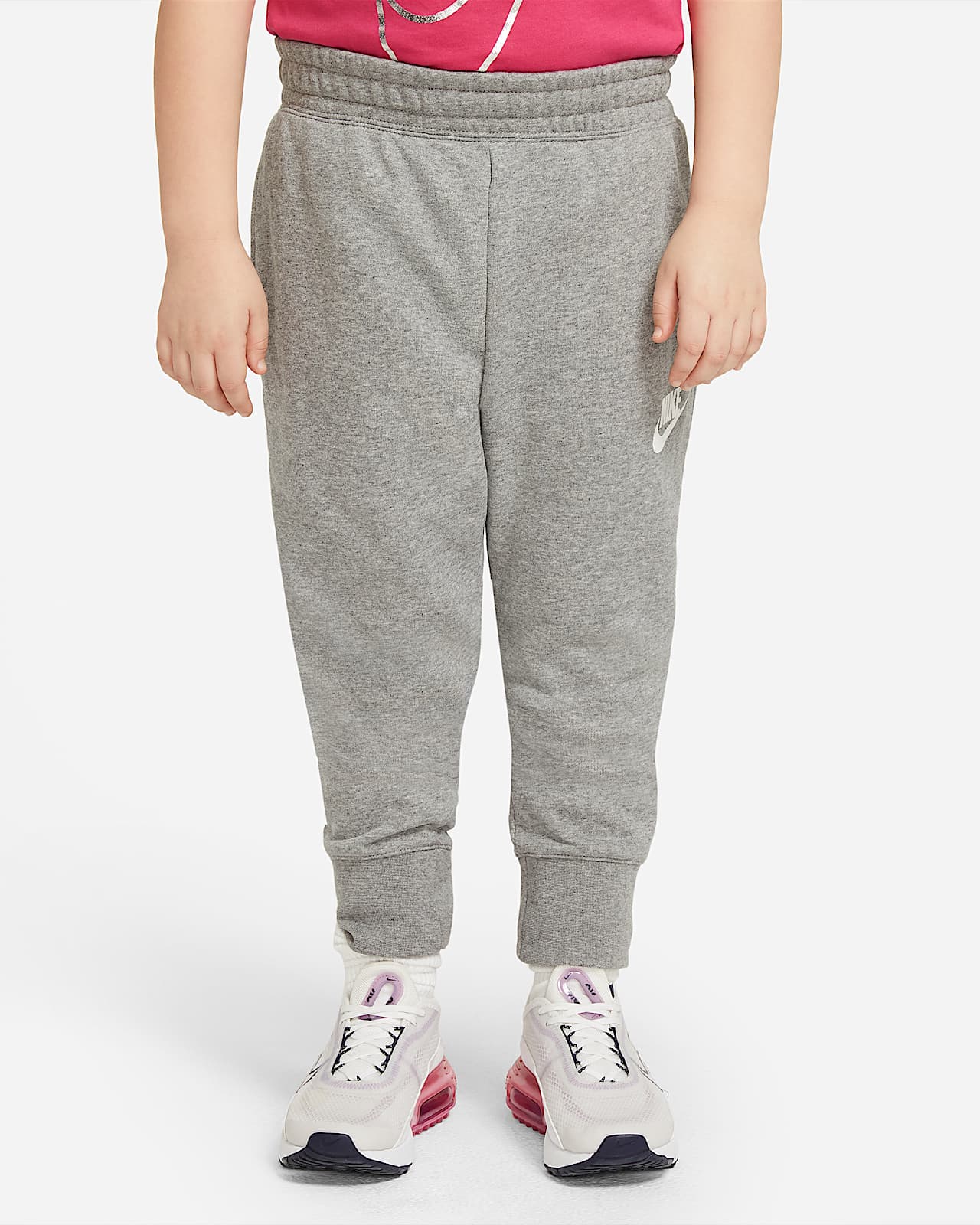Nike Sportswear Club Nauwsluitende meisjesbroek van sweatstof (grotere maten).  Nike BE