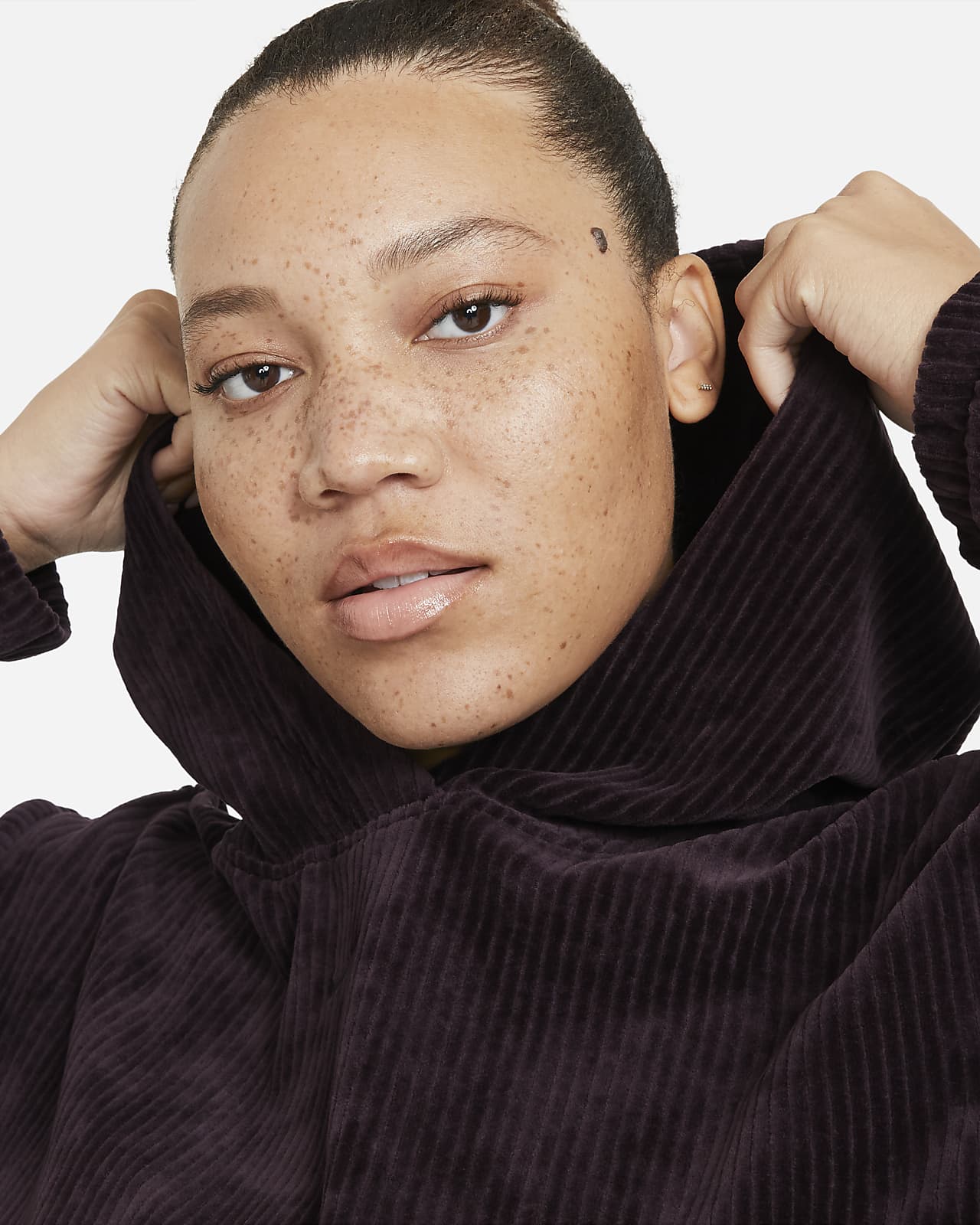 nike velour pullover hoodie