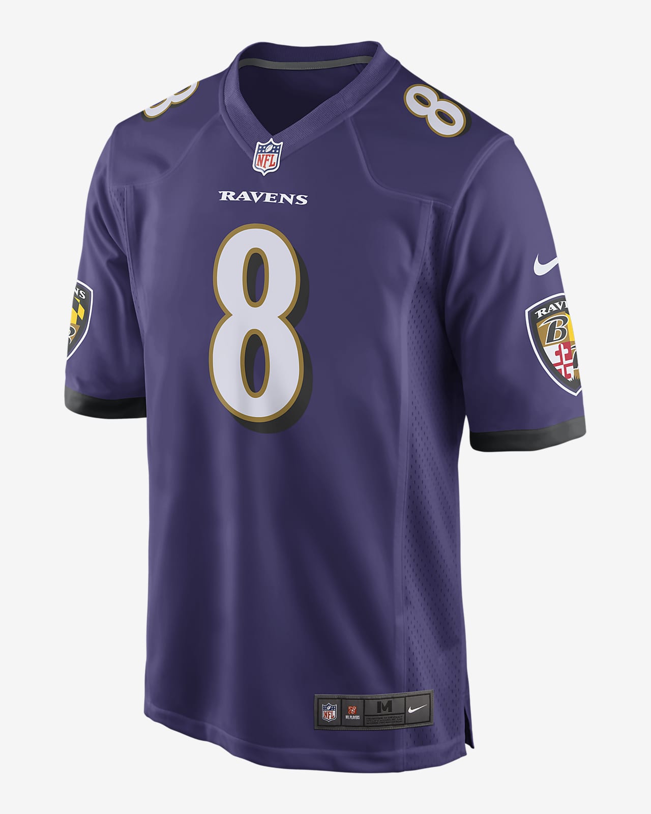 NFL Baltimore Ravens (Lamar Jackson) Men's Game Football Jersey