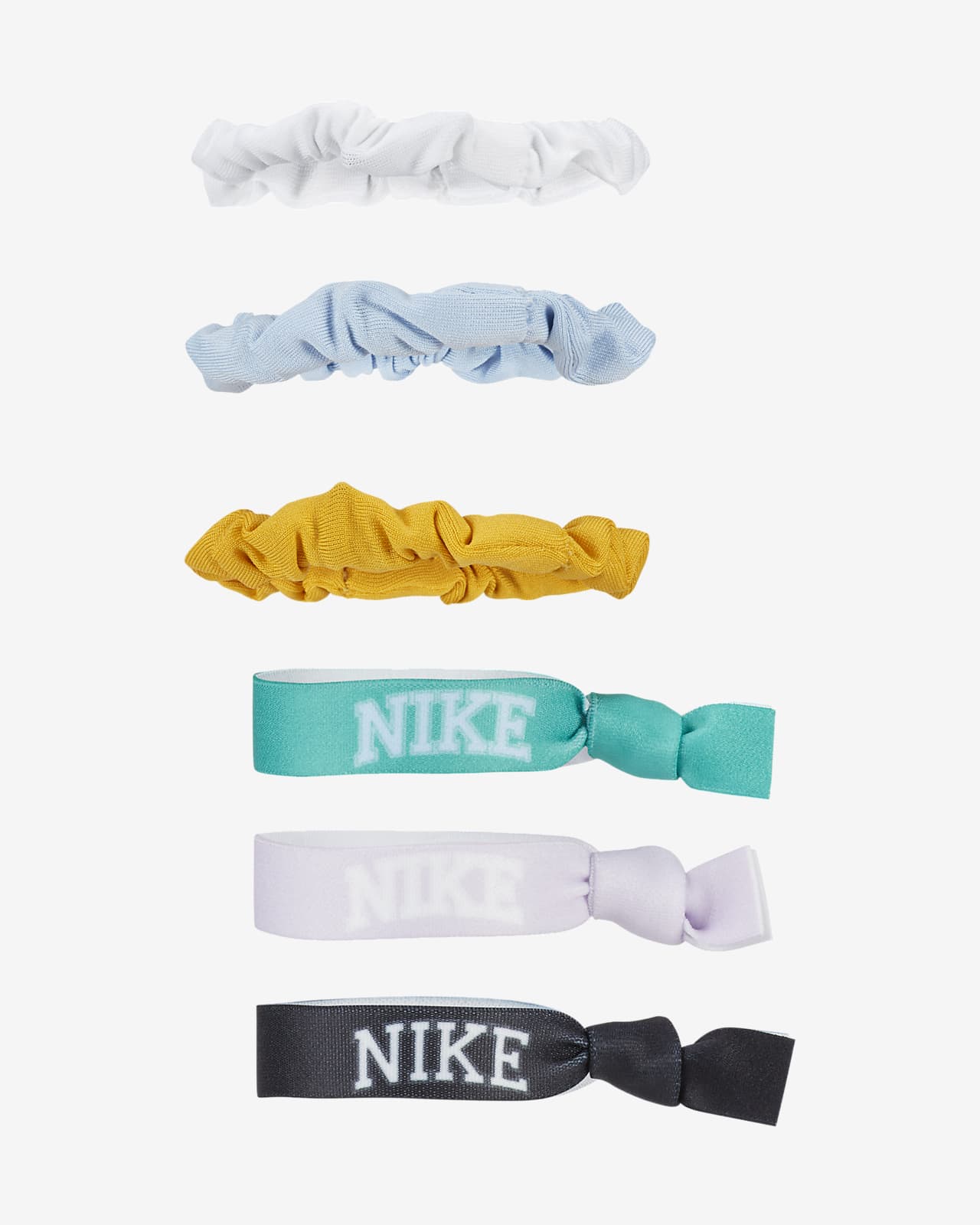 Nike NSW Elastische en fluwelen haarbanden (6 stuks). Nike BE