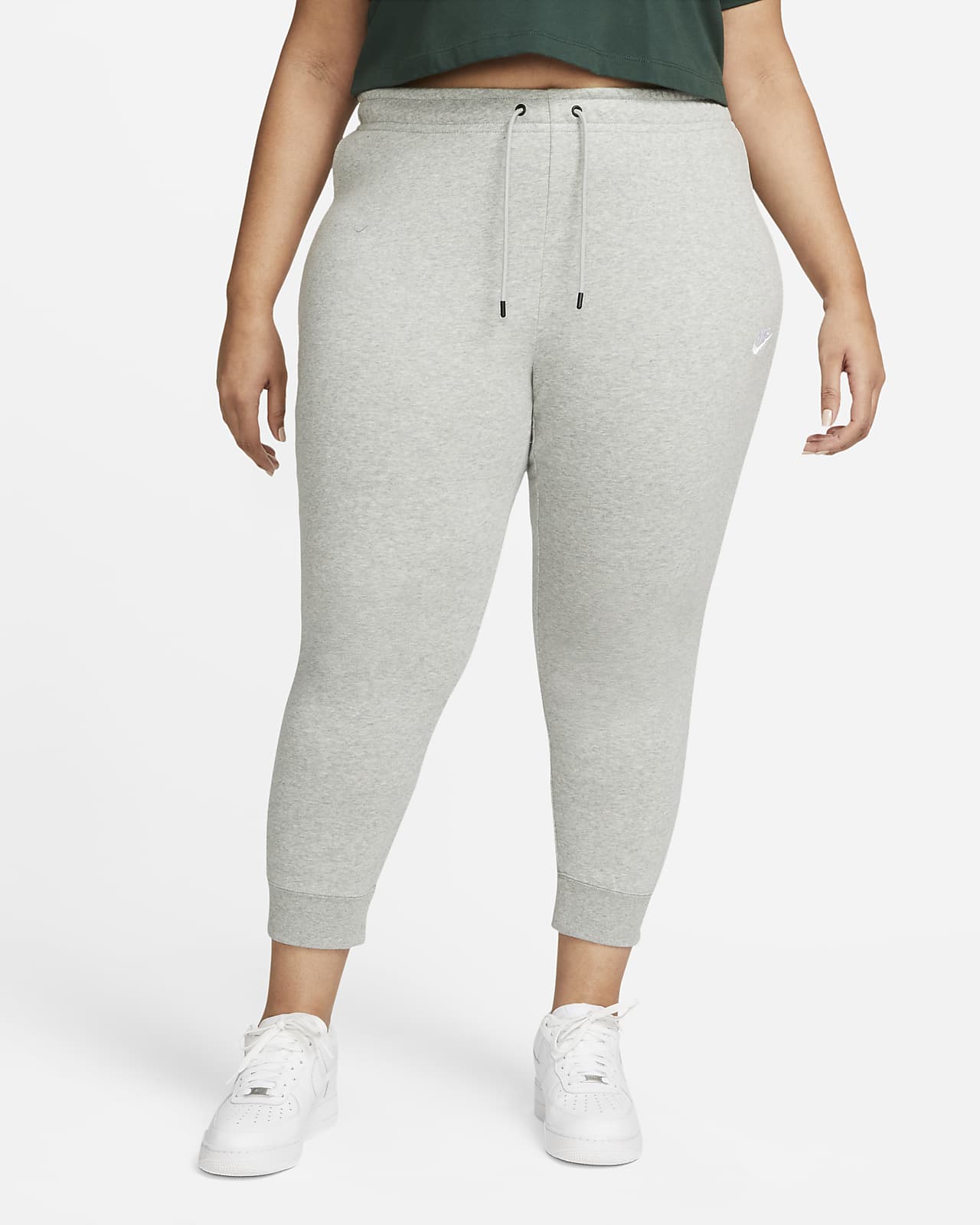 nike sportswear essential fleece pants grey